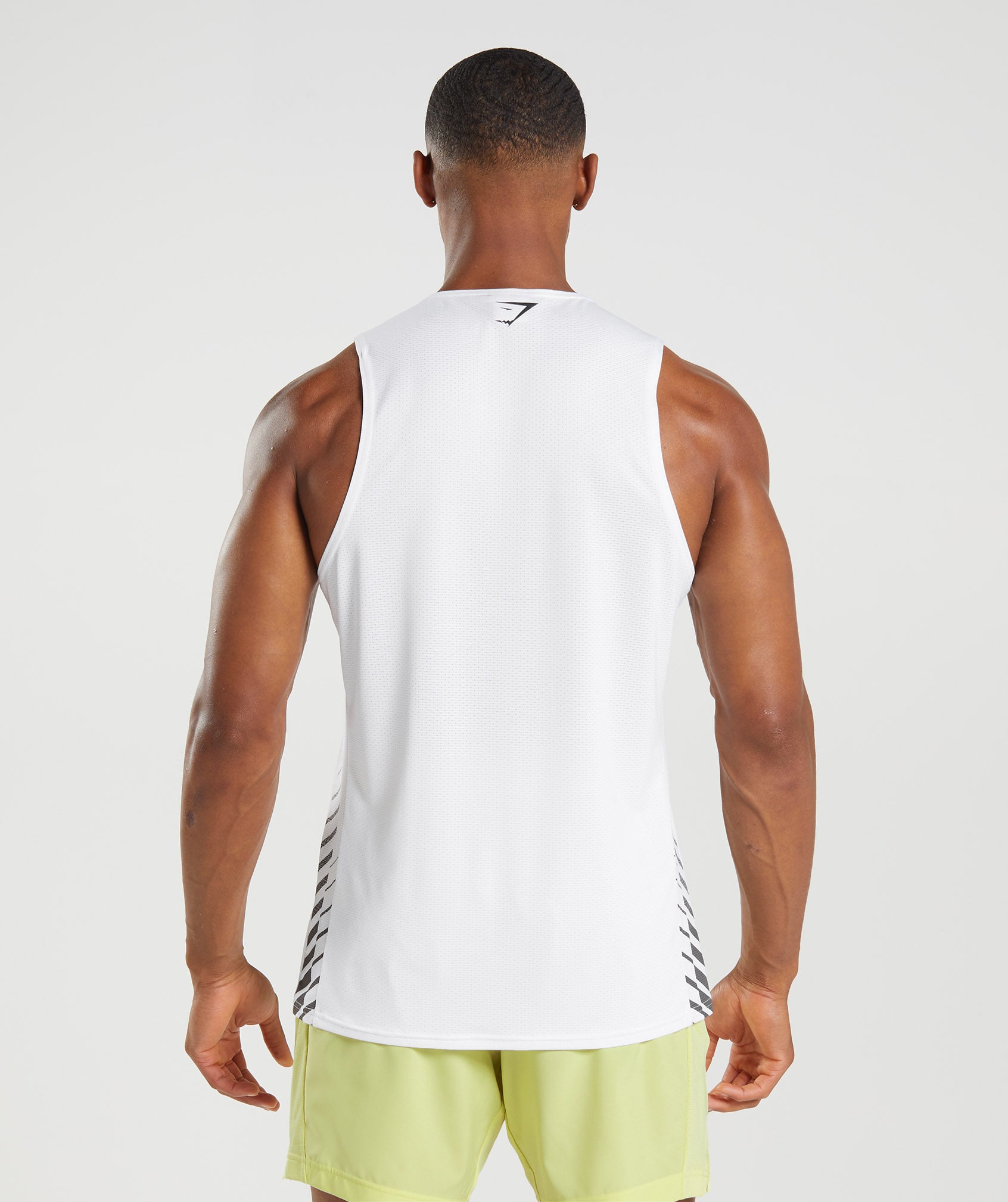 Sport Stripe Tank in White - view 2