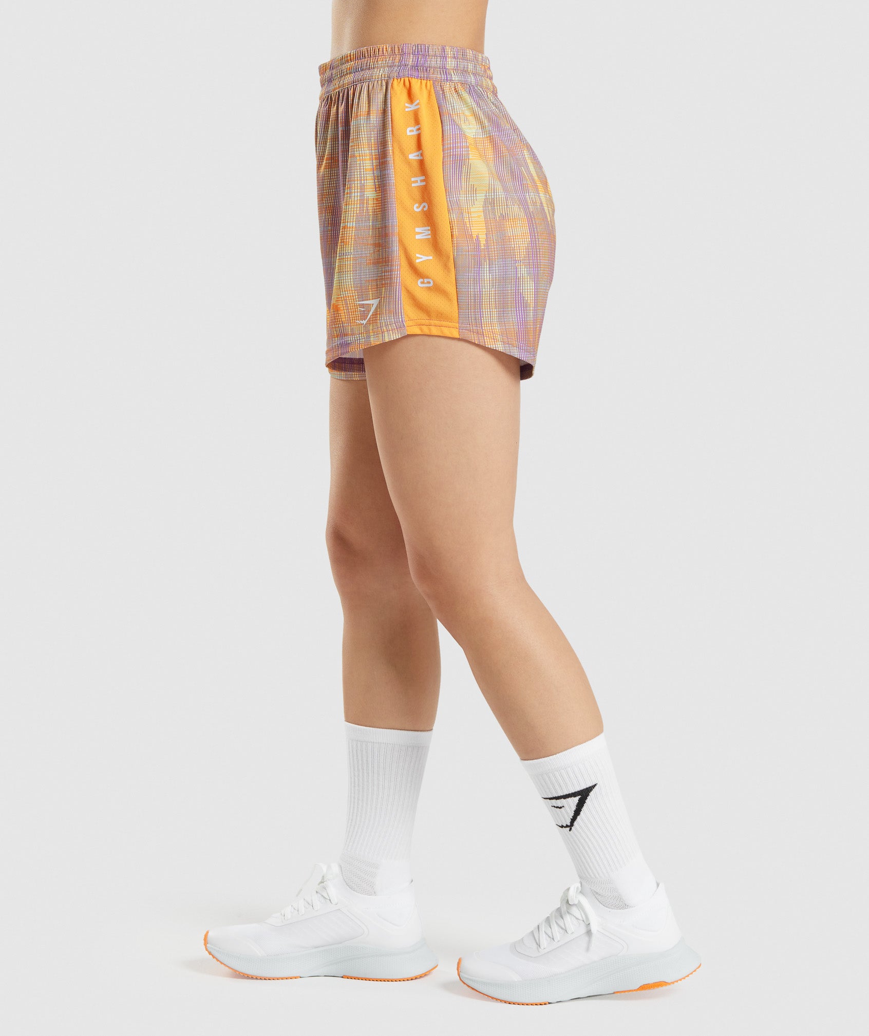Sport Loose Shorts in Orange Print