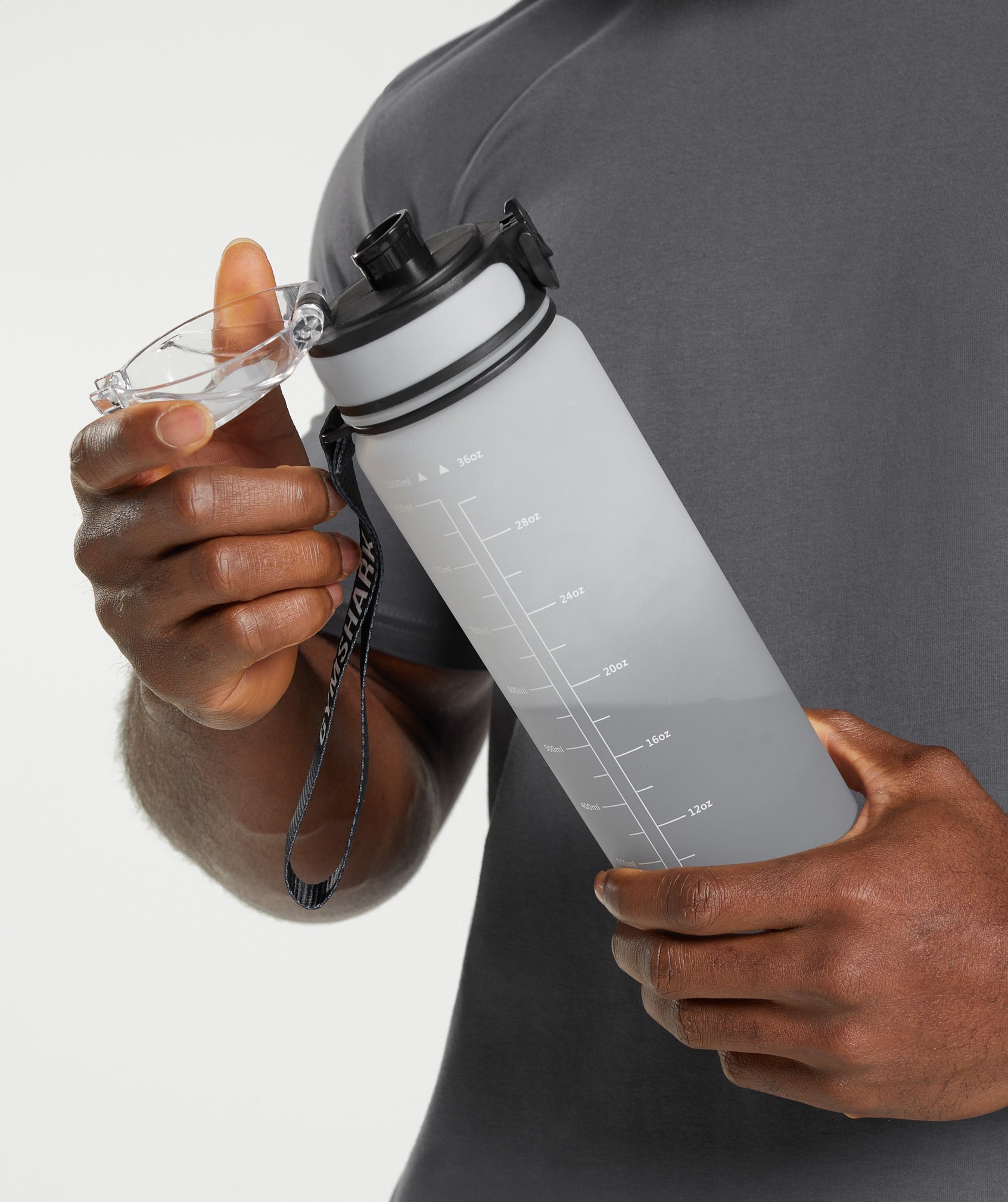 Gymshark Sports Bottle - River Stone Grey/Drift Grey