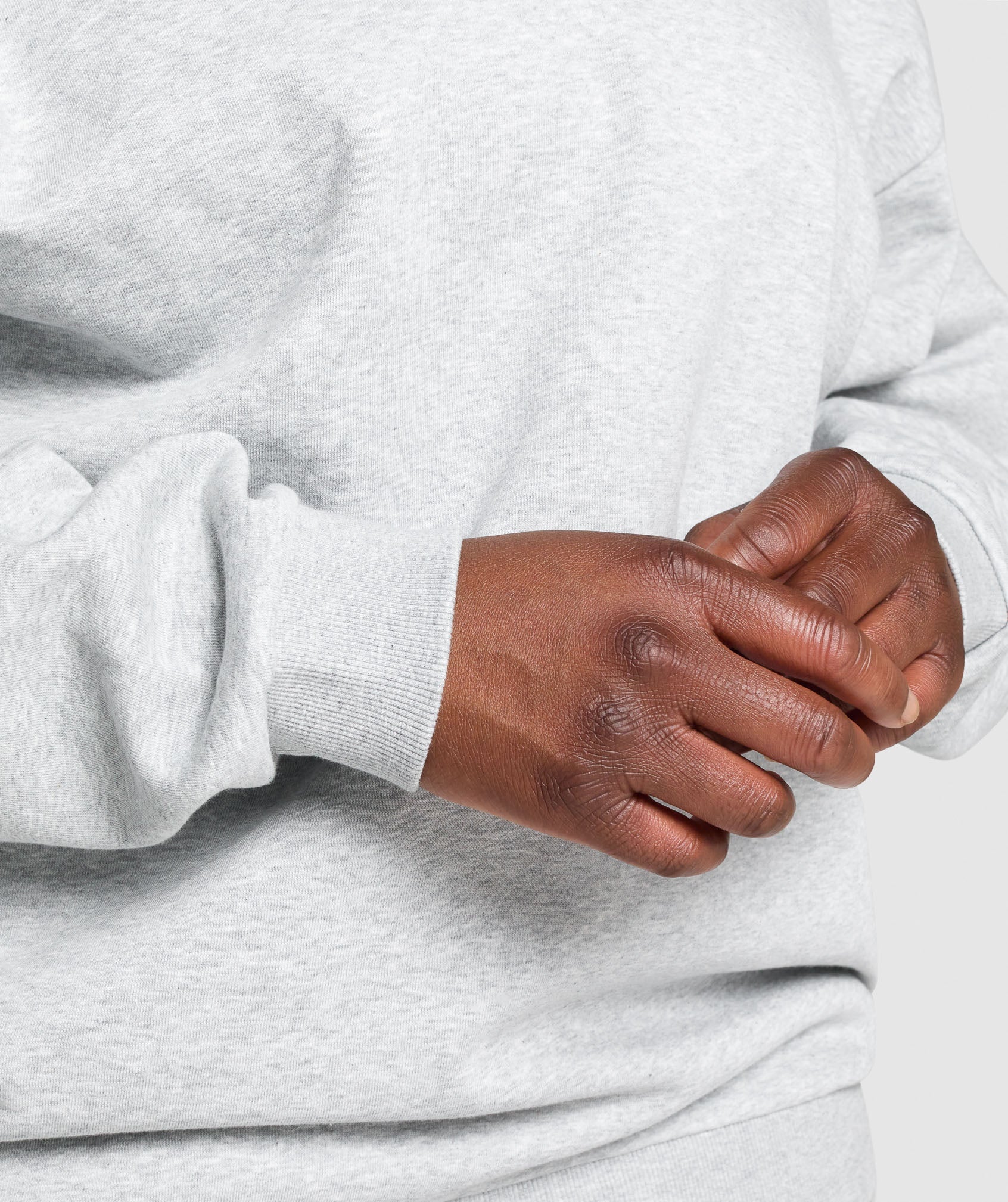 Training Oversized Sweatshirt in Light Grey Marl - view 6