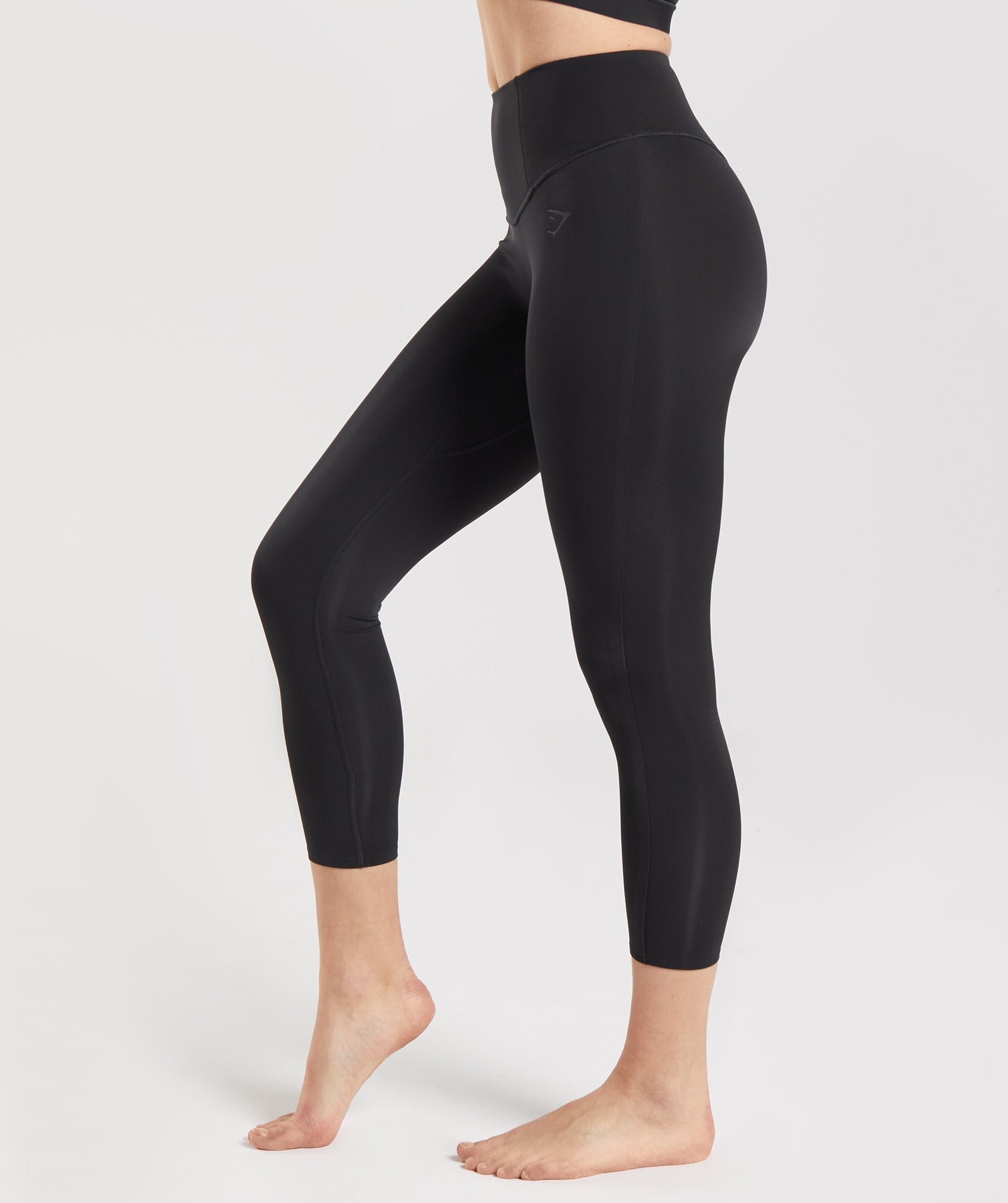 Gymshark Black High Rise Training Activewear Cropped Leggings Womens Size  Medium спортивная одежда купить недорого в интернет-магазине