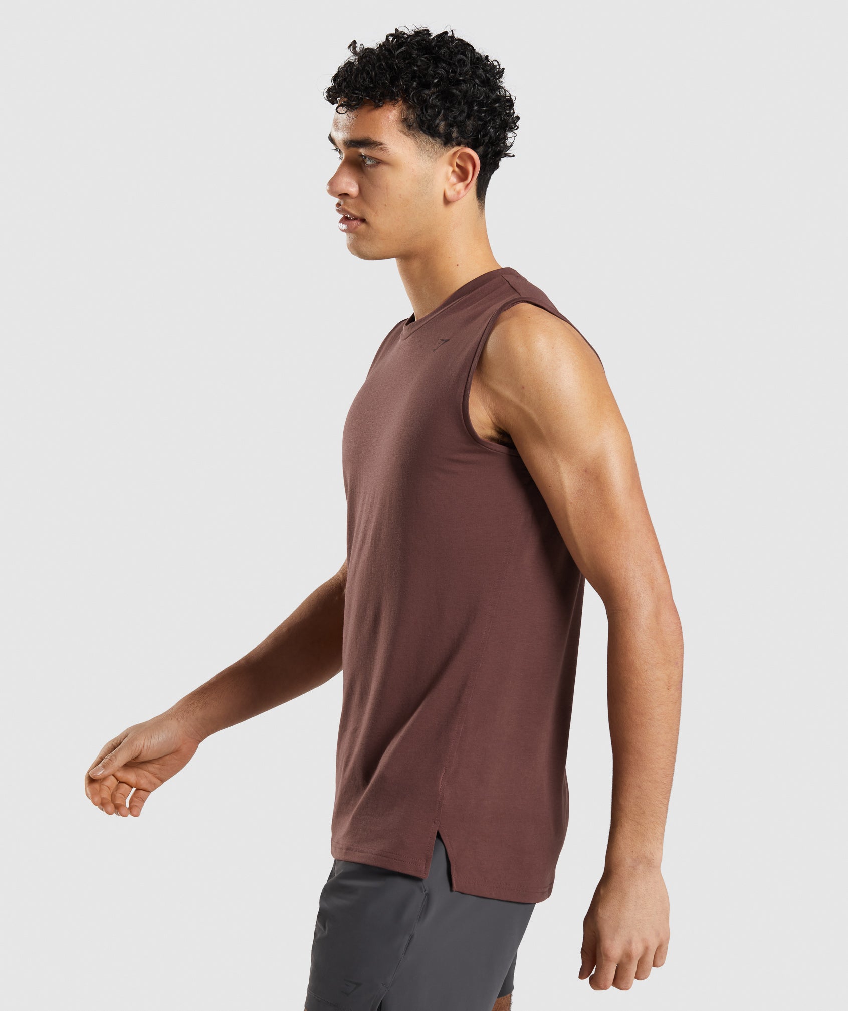 Studio Amplify Tank in Cherry Brown - view 3