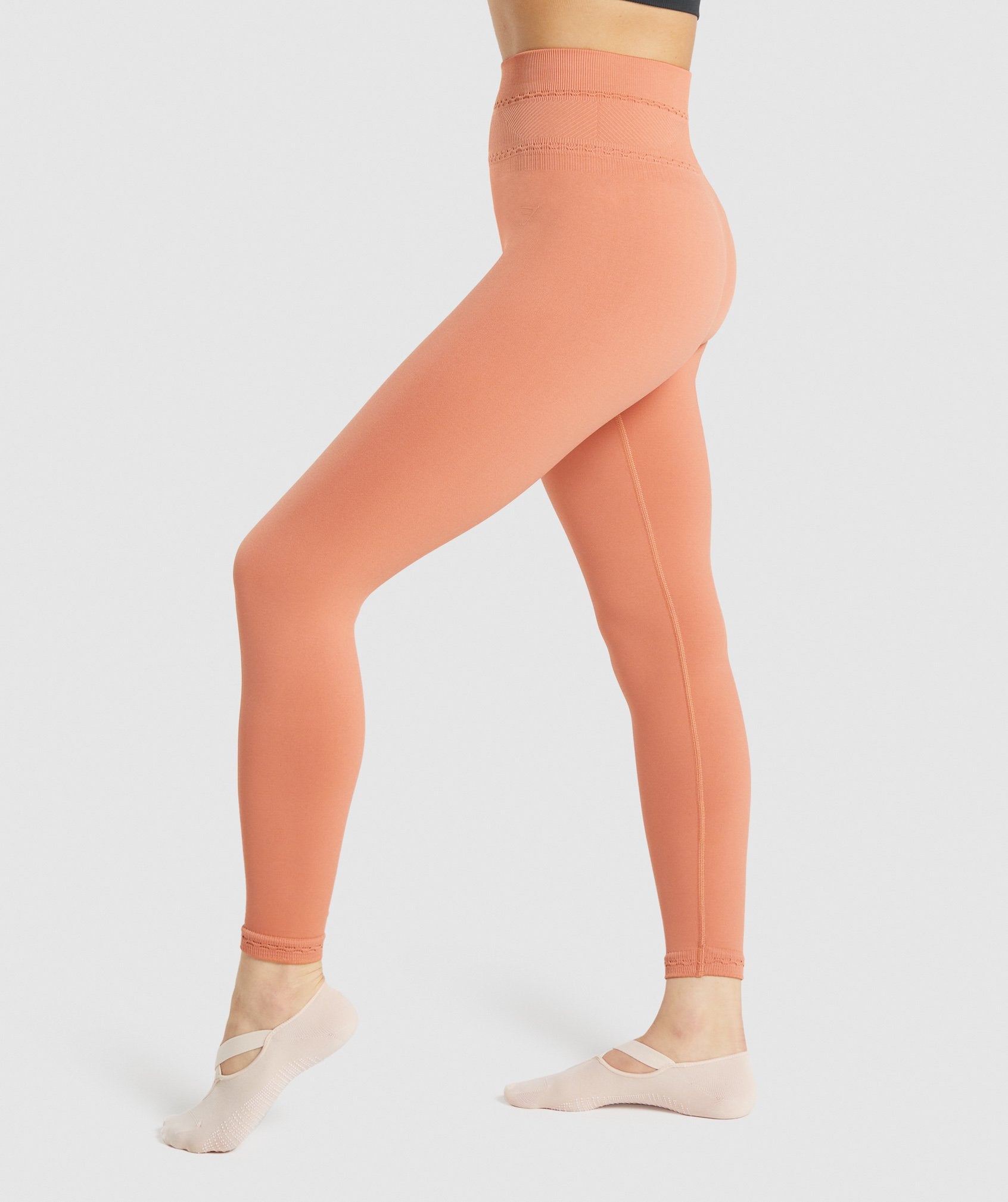 Gymshark Training 7/8 Leggings in Orange Size S