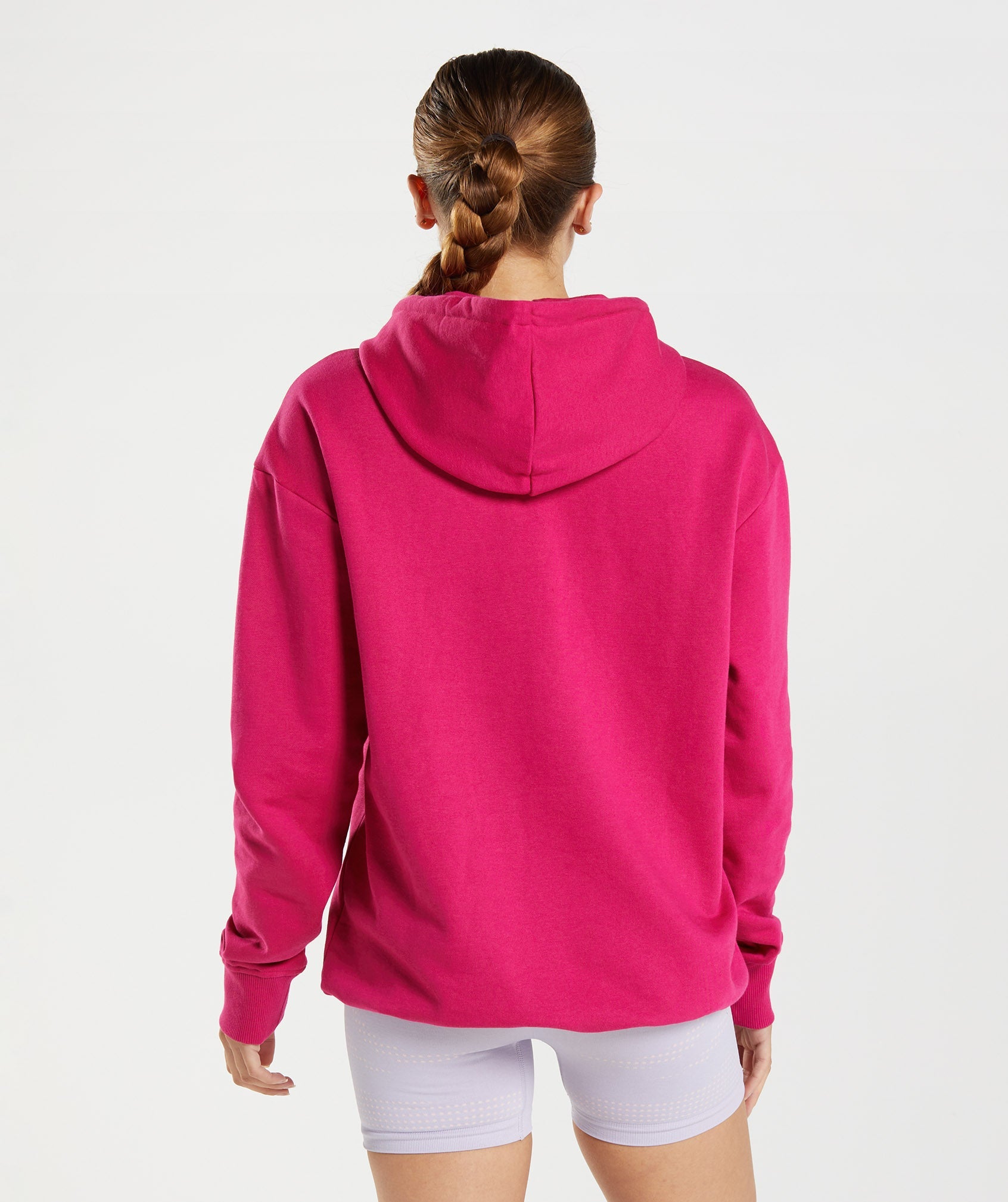 Oversized Pink Color Hoodie Womens With Half Zip, Long Sleeves, Drawstring,  And Pocket Perfect For Gym And Workouts From Aldwing, $23.25