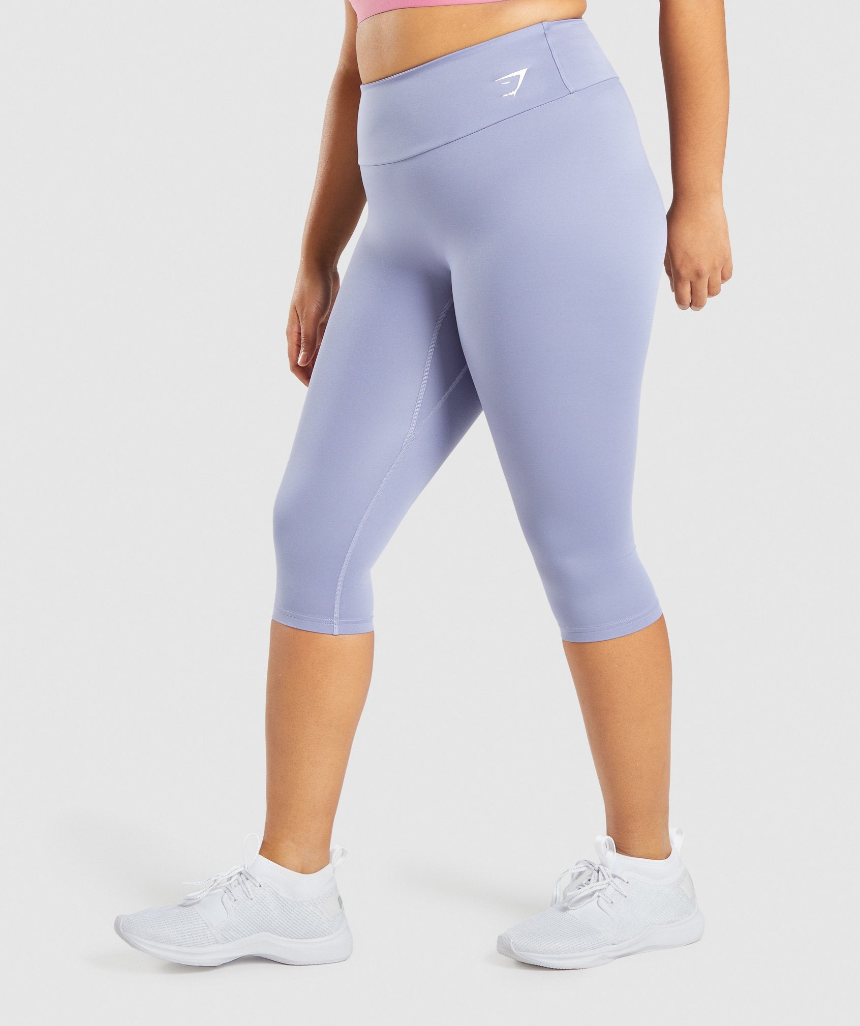 Light Grey Marl Classic Cropped Leggings