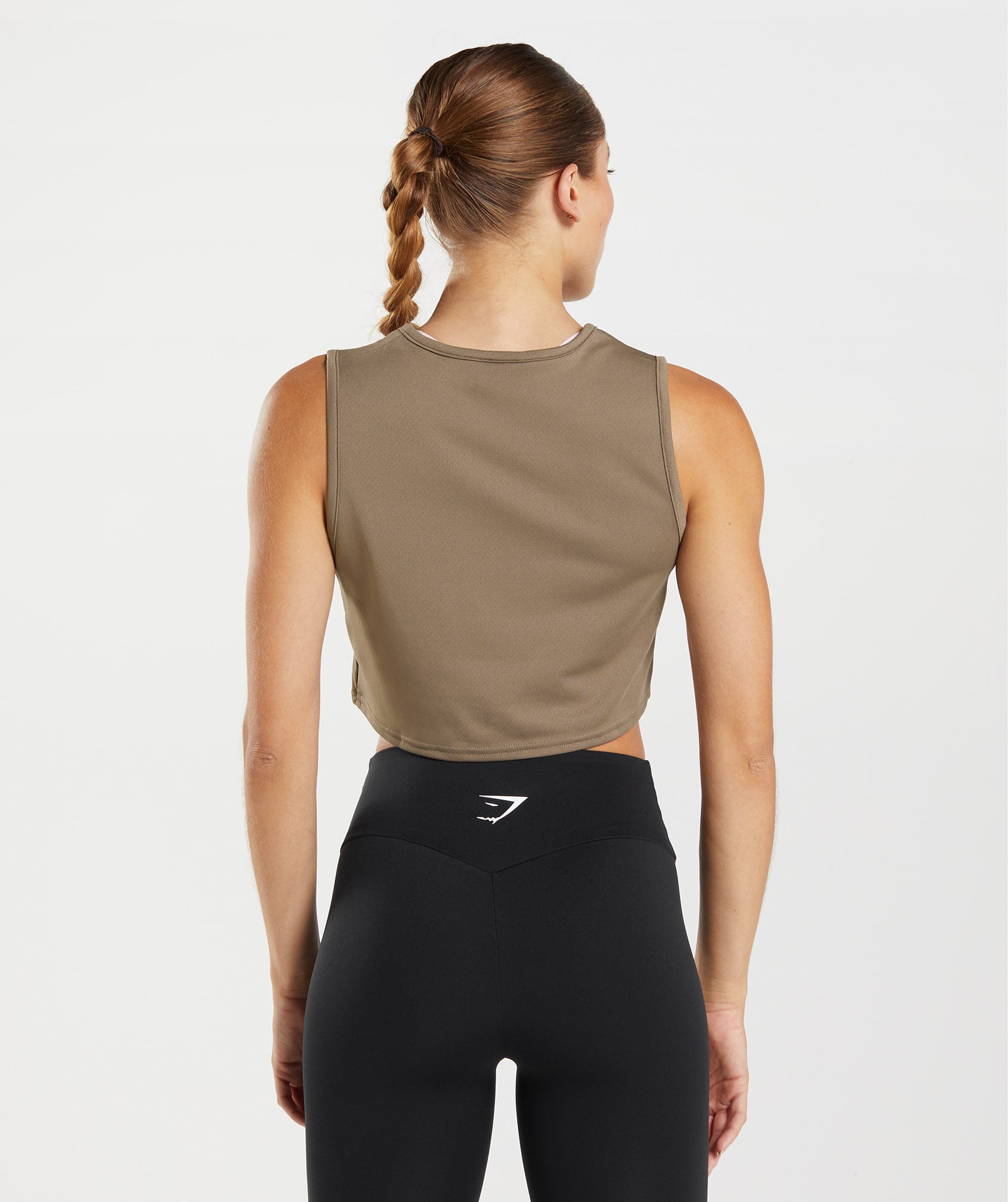 Training Crop Tank in Soul Brown - view 2