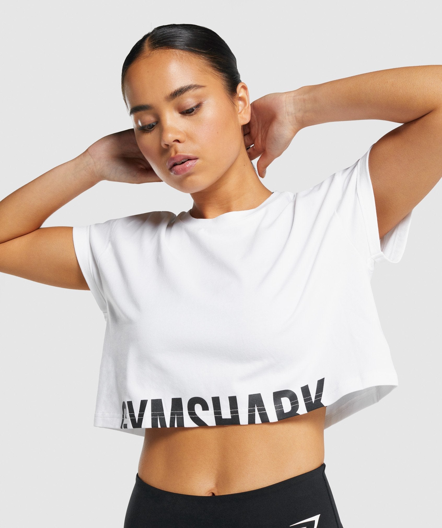 Gymshark Fraction Crop Top - White curated on LTK