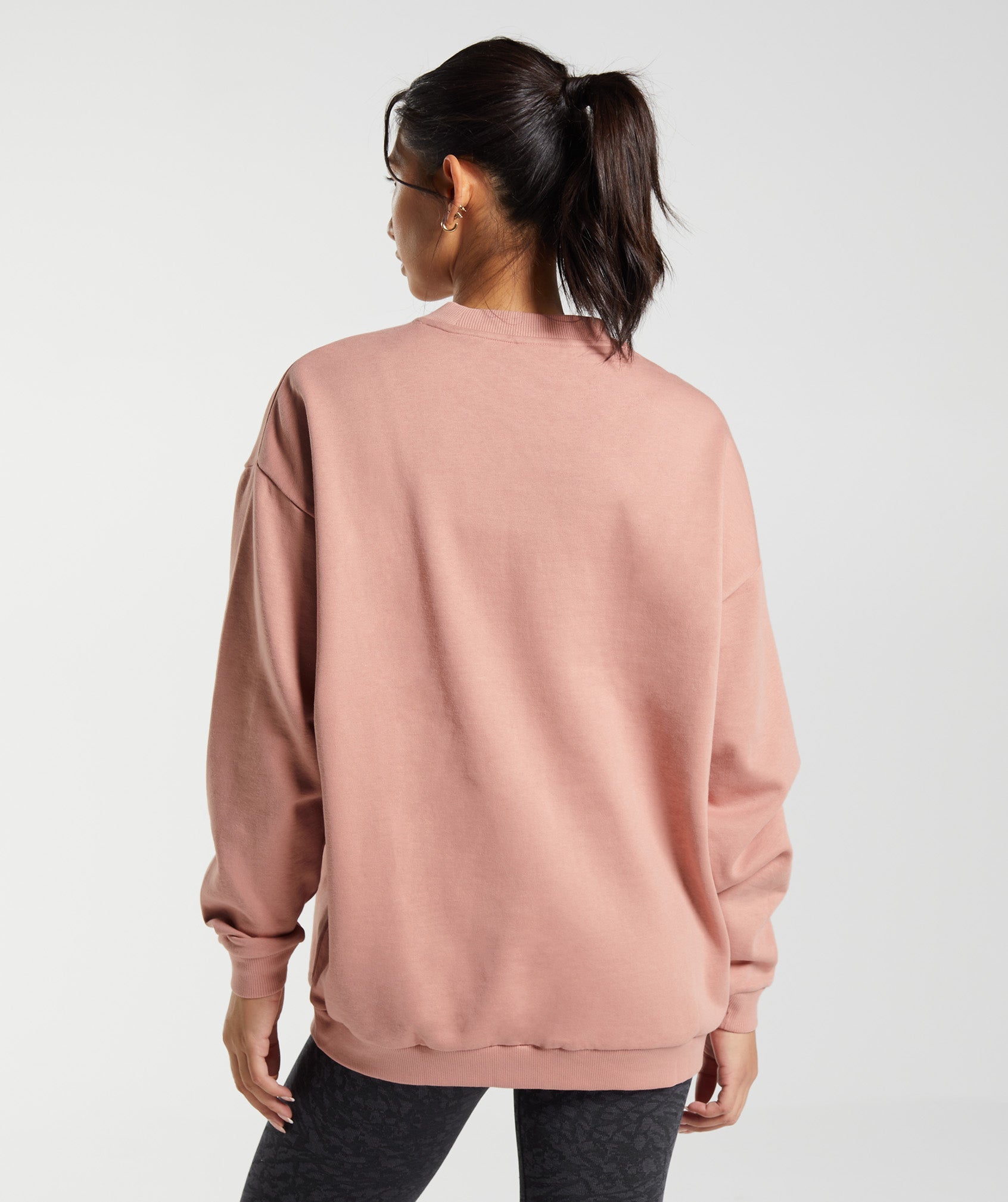 Training Oversized Sweatshirt in Hazy Pink - view 2