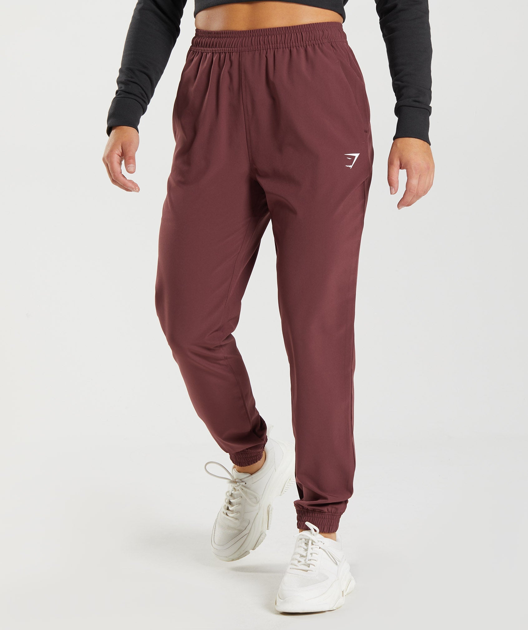 Training Woven Joggers in Cherry Brown - view 1