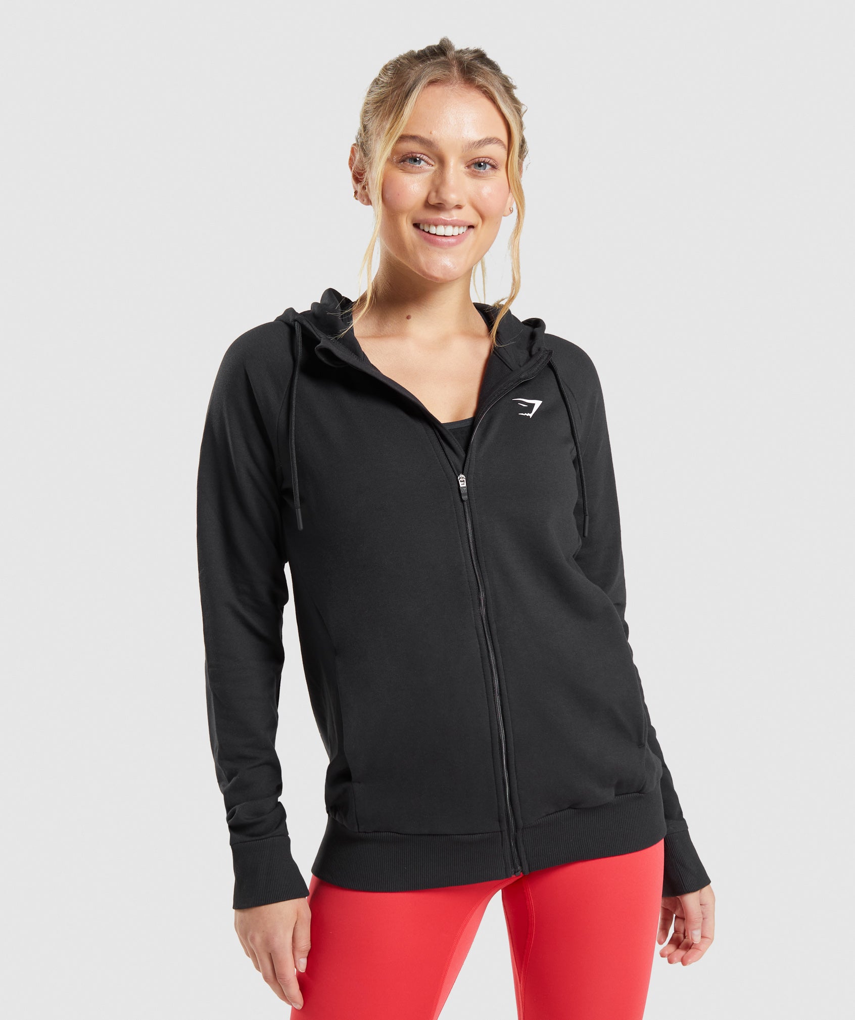 Training Zip Hoodie in Black