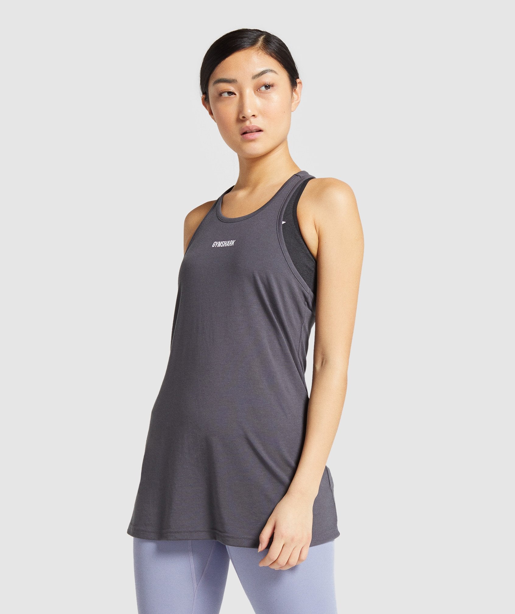 Gymshark Ribbed Tank 1PK - Grey