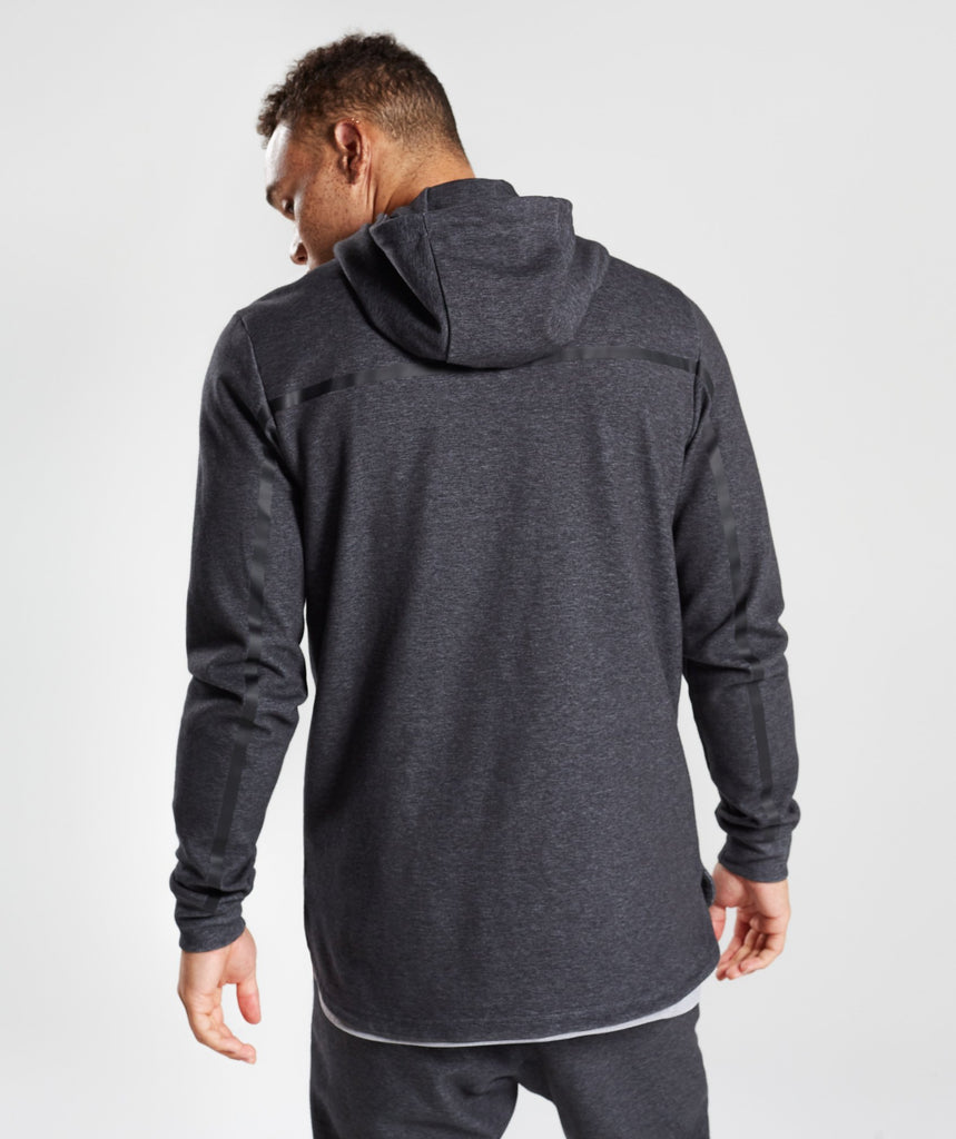 Gymshark Take Over Zip Hoodie - Black Marl 2