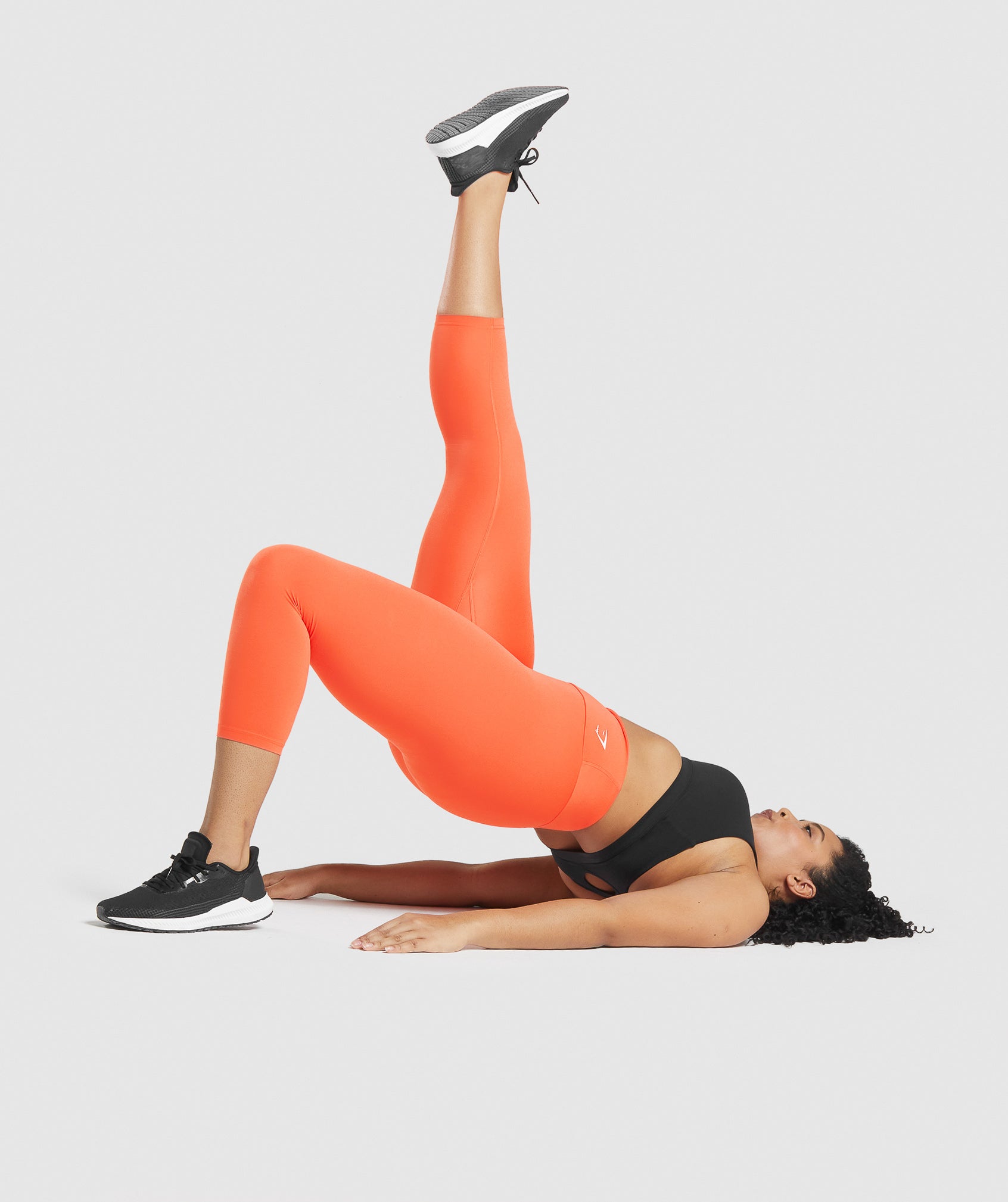 Womens Gymshark Gymshark Training Cropped Leggings - Orange Medium