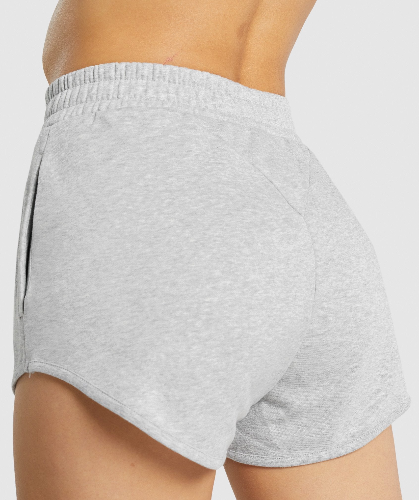 Training Sweat Shorts in Light Grey Marl