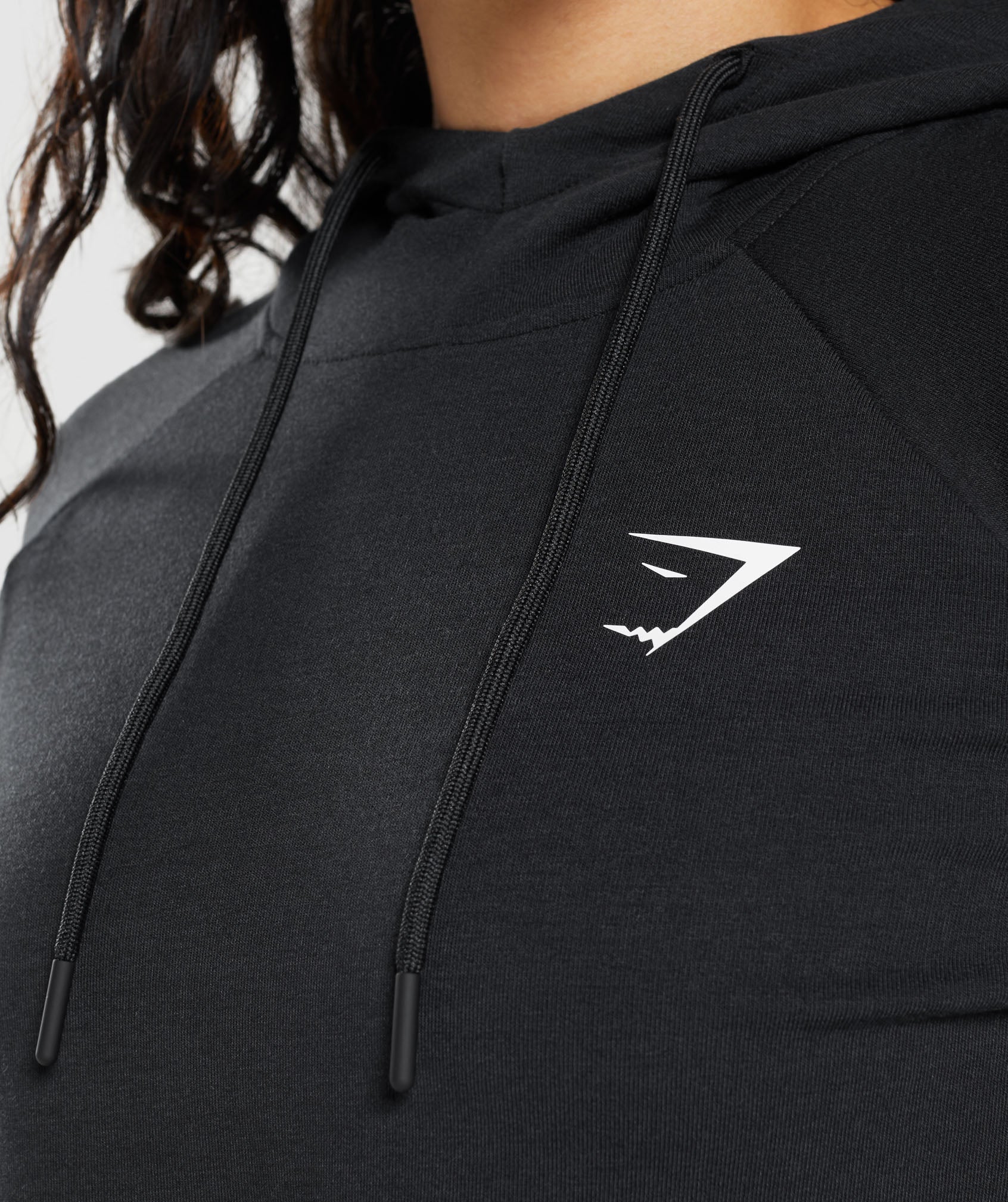 Gymshark Cropped Crest Hoodie - Black #leggings #and #shorts