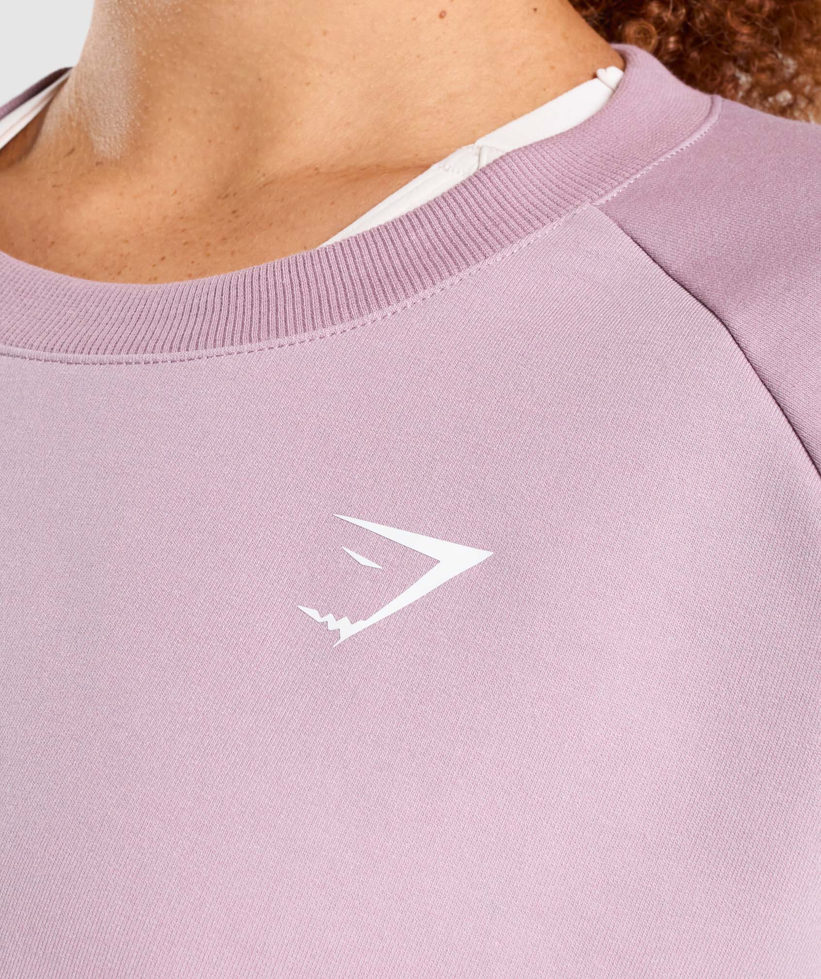 Training Cropped Sweater in Light Purple - view 6