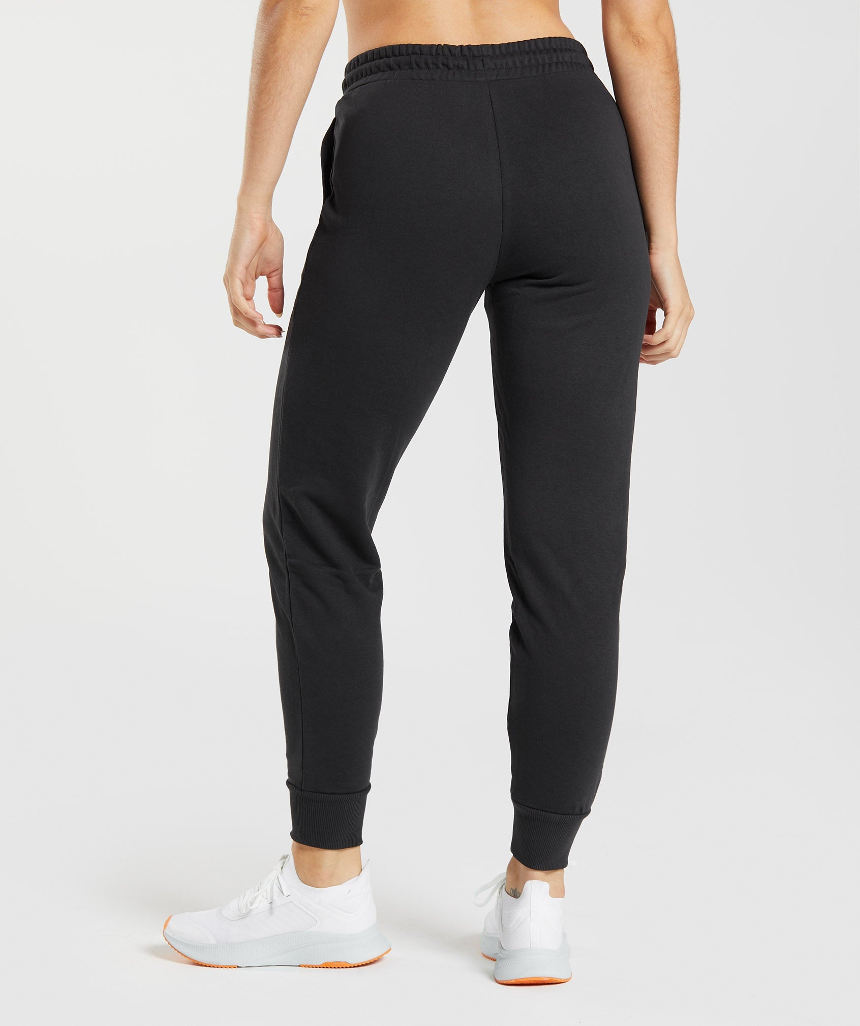Gymshark Joggers Womens Small Black Pull On Drawstring flawed