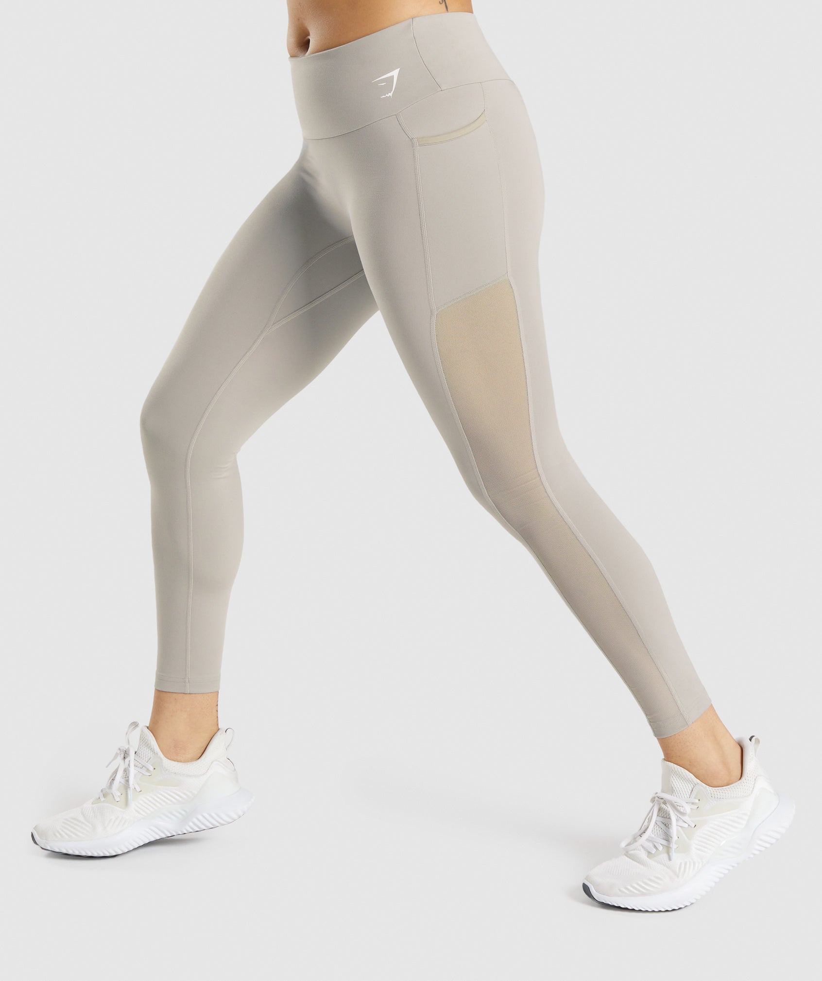 Training Mesh Pocket Leggings in Grey - view 1