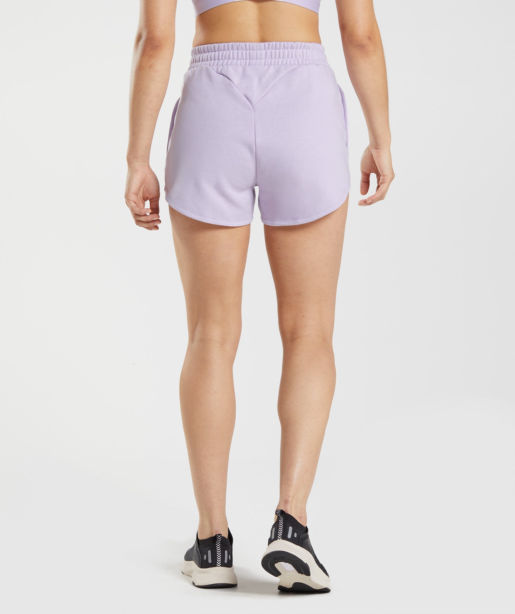 Training Sweat Shorts in Soft Lilac - view 2