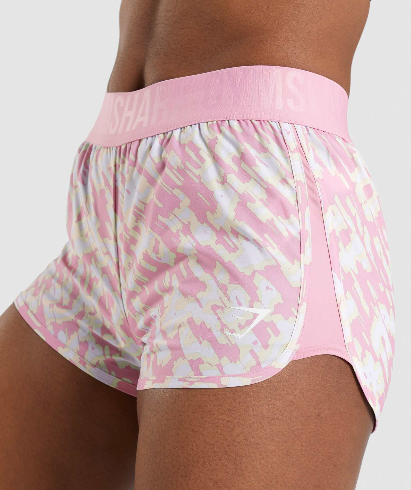 Training Loose Fit Shorts in Pink Print - view 5