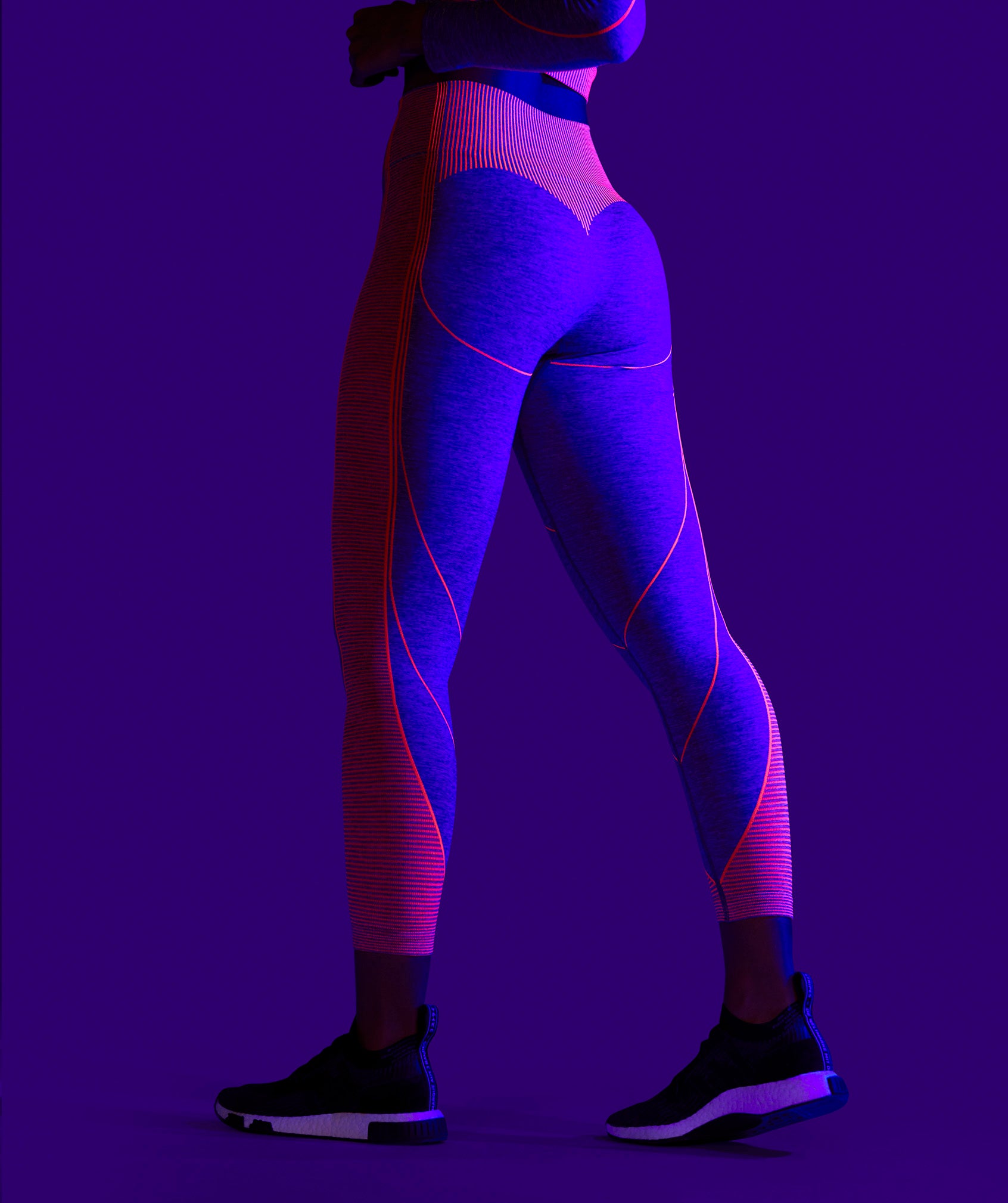 Gymshark Flex Low Rise Leggings - Charcoal / Purple – AUS OUTLET