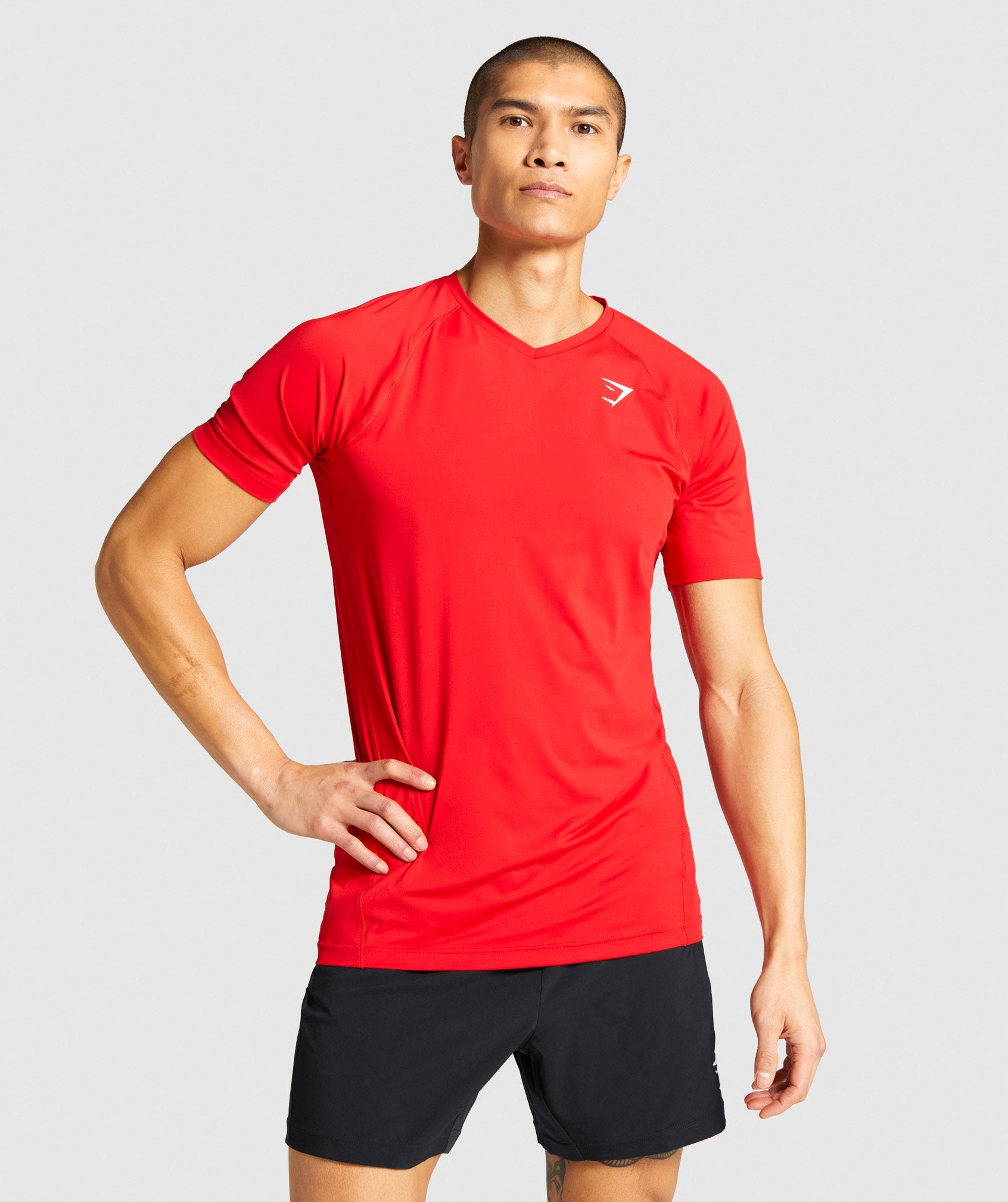 Gymshark Veer T-Shirt - Red Red Homme