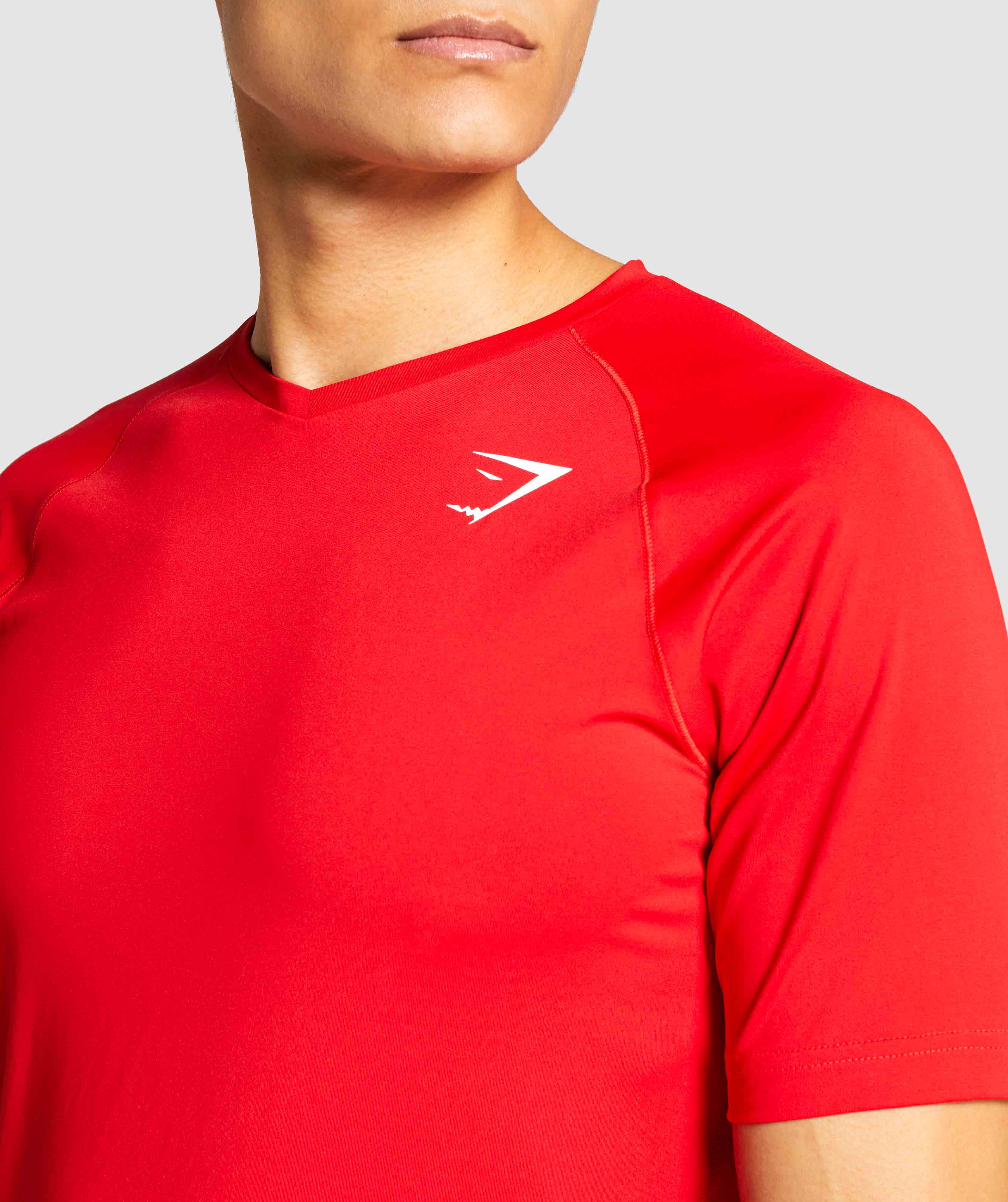 GYMSHARK Veer Red T-shirt for Men