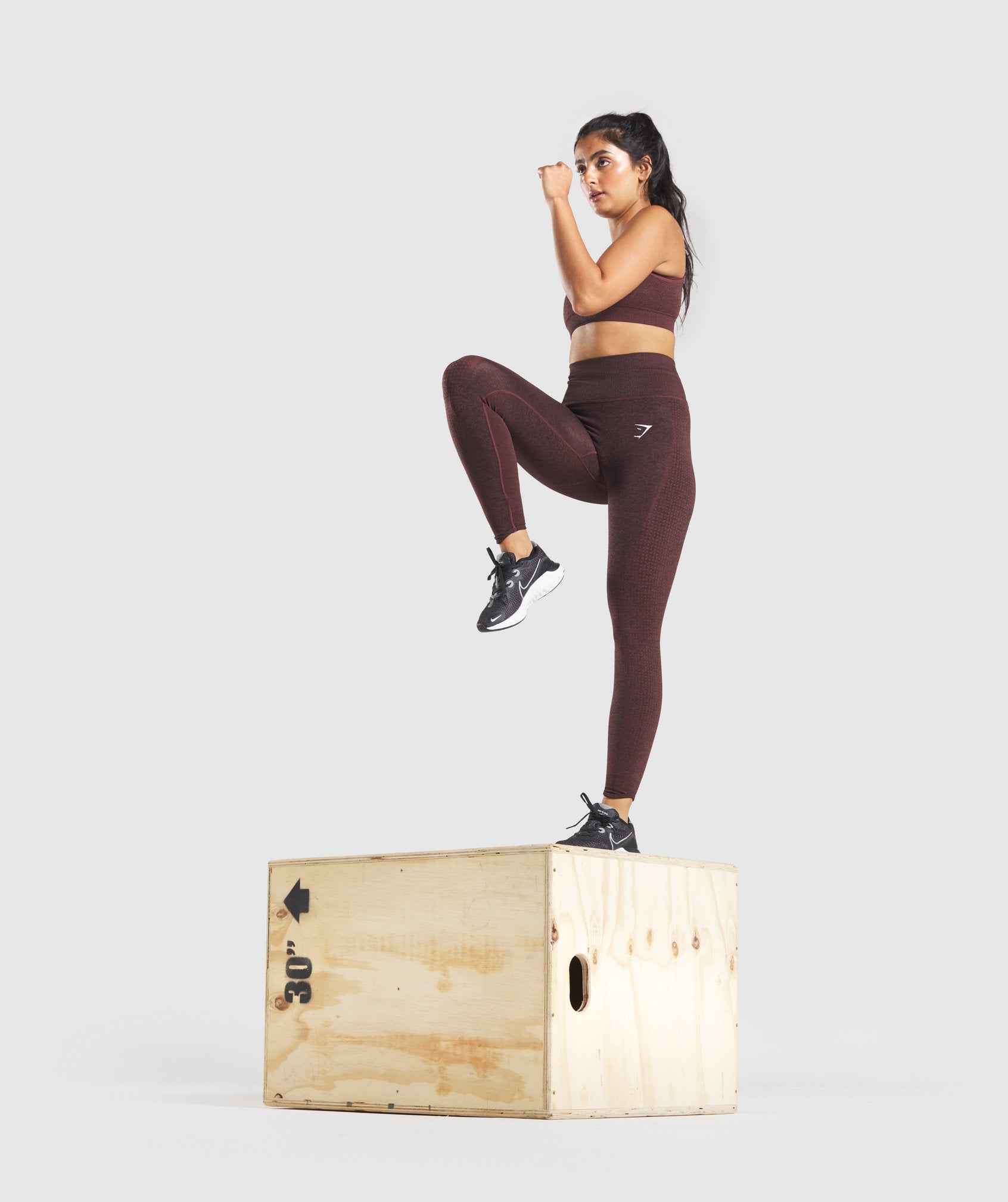 Vital Rise Seamless Leggings in Brown Marl - view 5