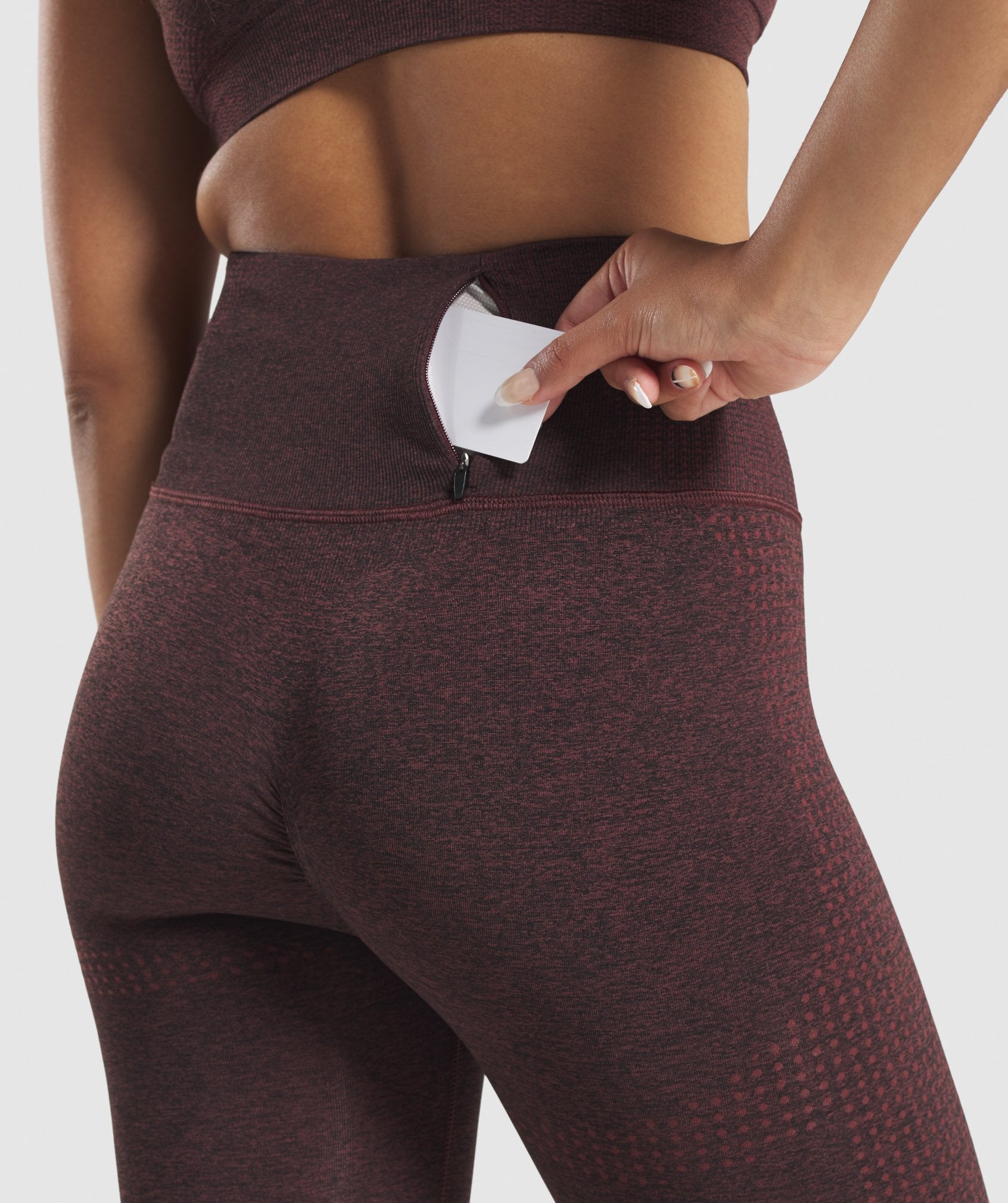 Vital Rise Seamless Leggings in Brown Marl - view 6