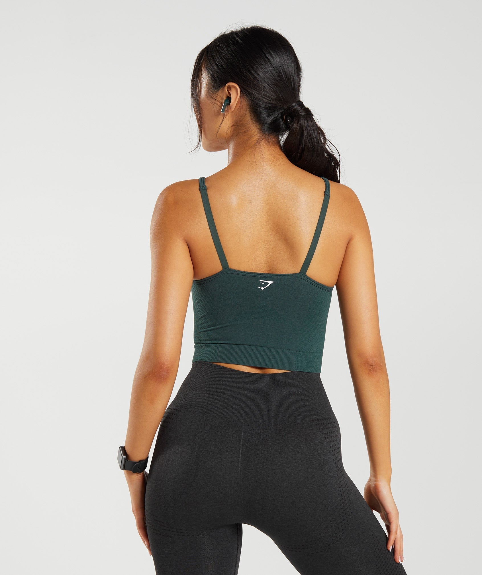 Gymshark Sweat Seamless Washed Midi Tank - Black