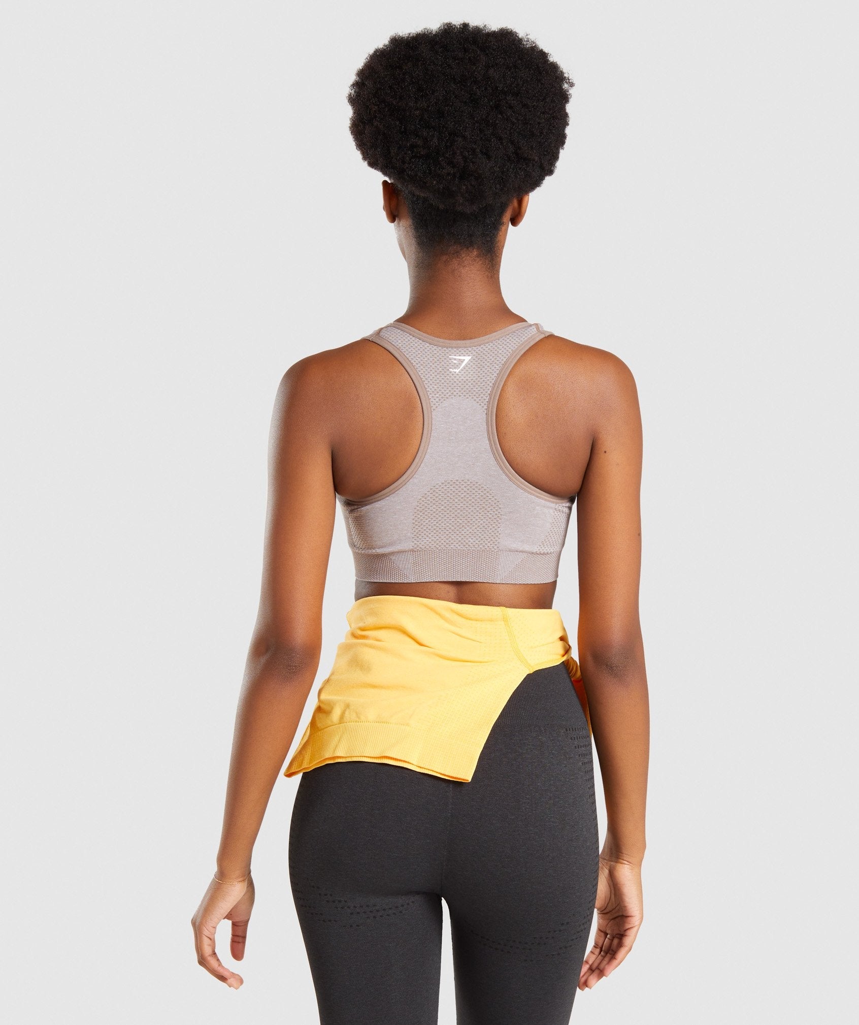 Vital Seamless 2.0 Sports Bra in Taupe Marl - view 2