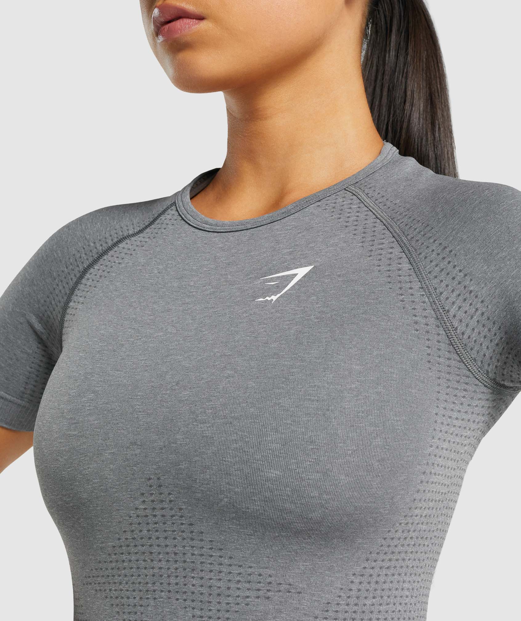 Gymshark, Tops, Gymshark Vital Seamless 2 Top Womens T Shirts Taupe Marl Womens  L