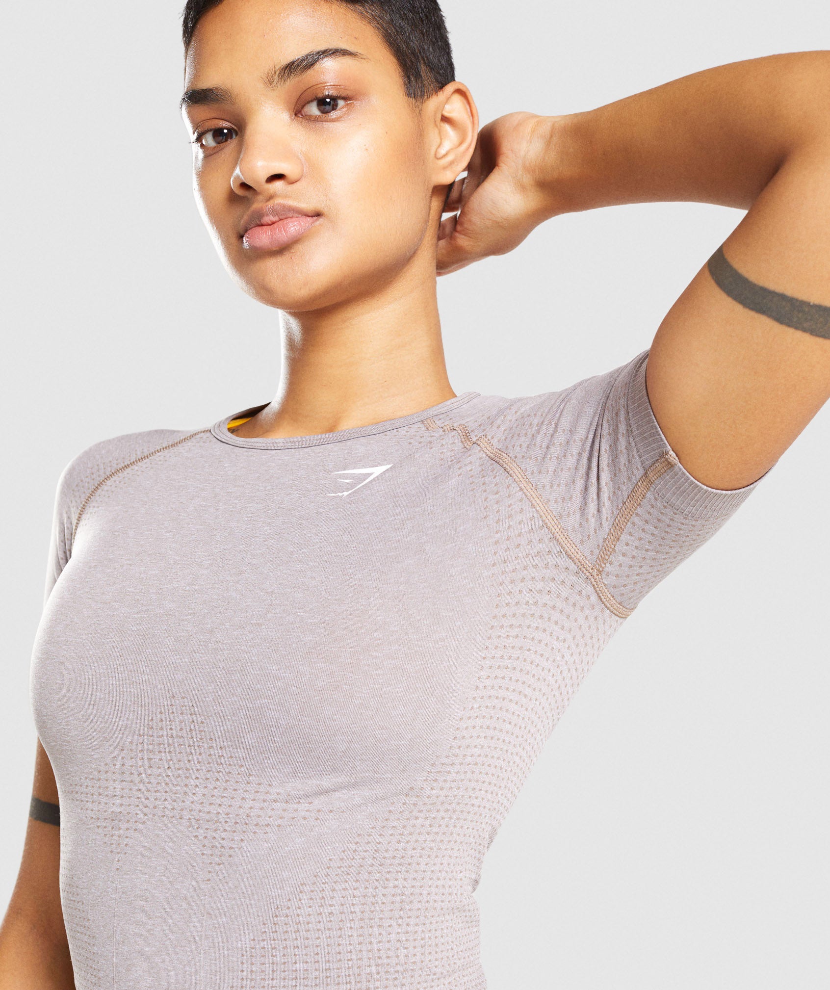 Vital Seamless 2.0 T-Shirt in Taupe Marl - view 5