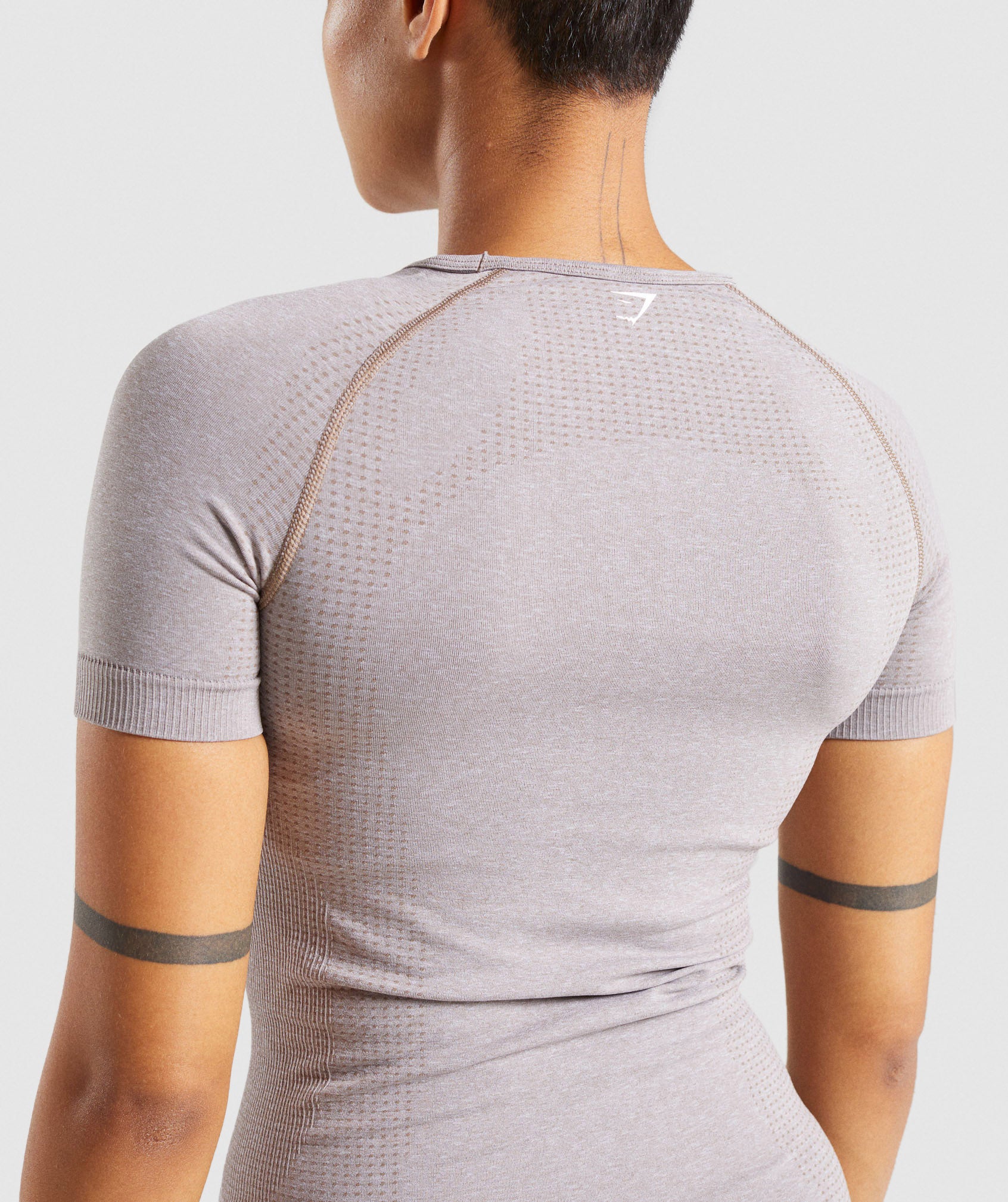 Vital Seamless 2.0 T-Shirt in Taupe Marl - view 6