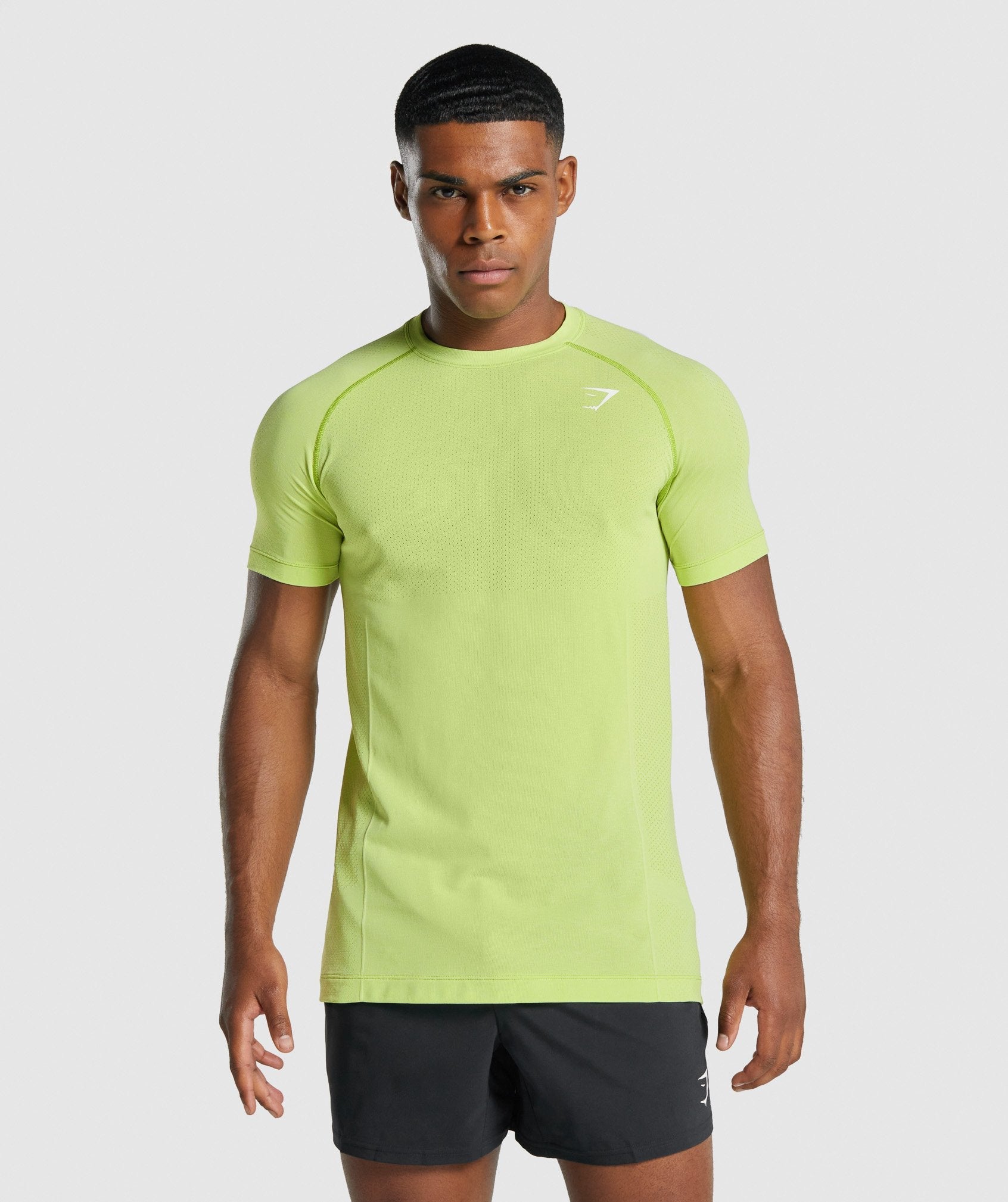 Vital Light seamless T-Shirt in Yellow Marl - view 1