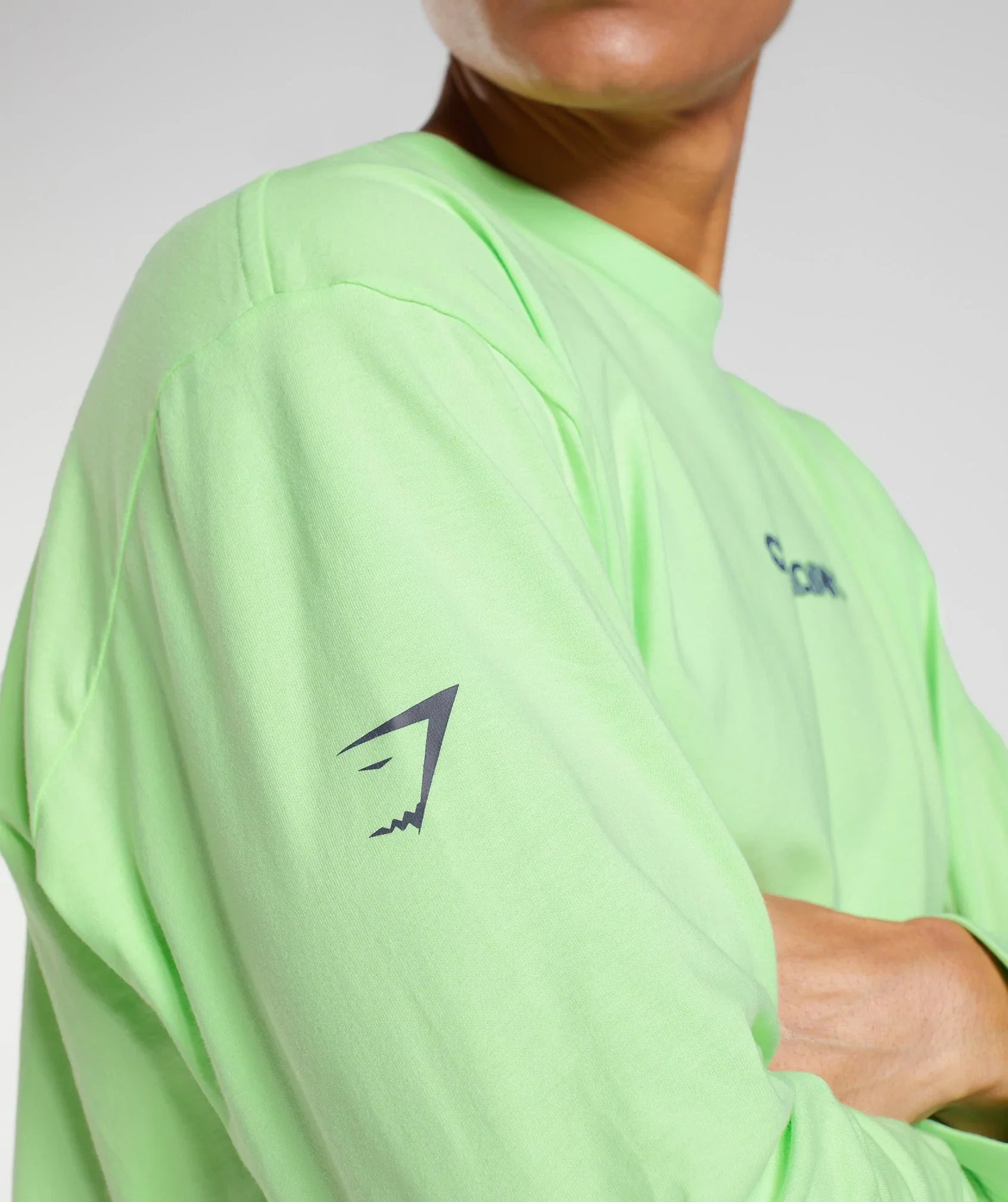 Vibes Long Sleeve T-Shirt in Bright Mint - view 3