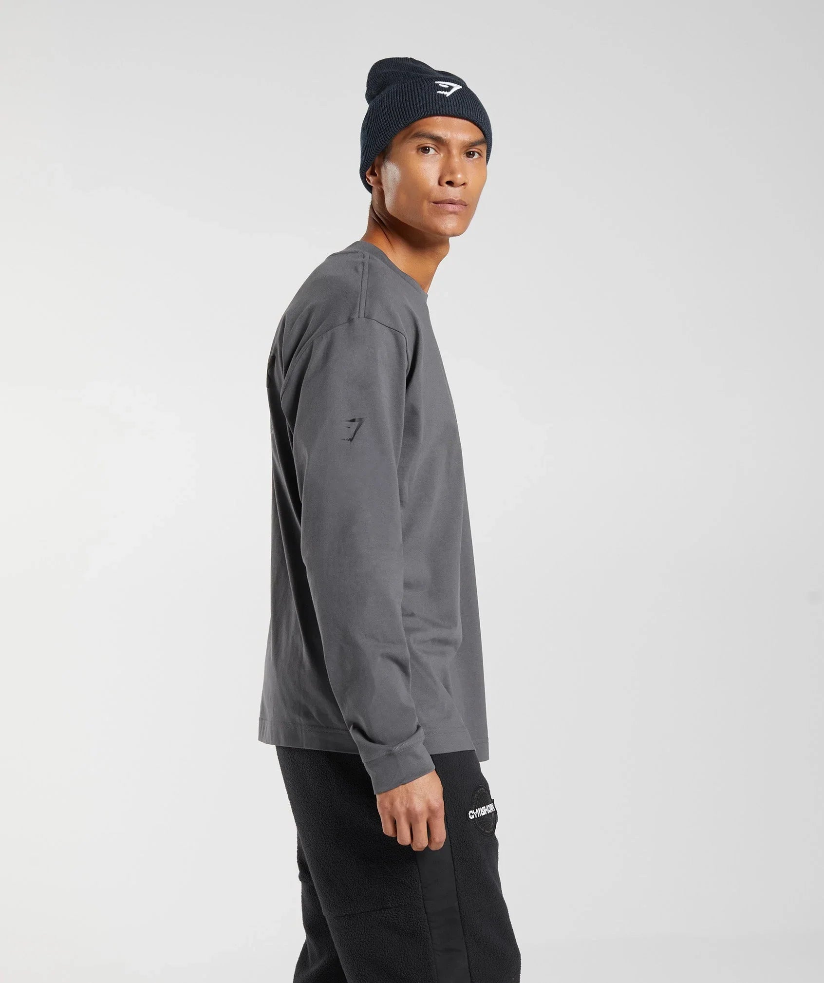 Gymshark Vibes Long Sleeve T-Shirt - Silhouette Grey | Gymshark