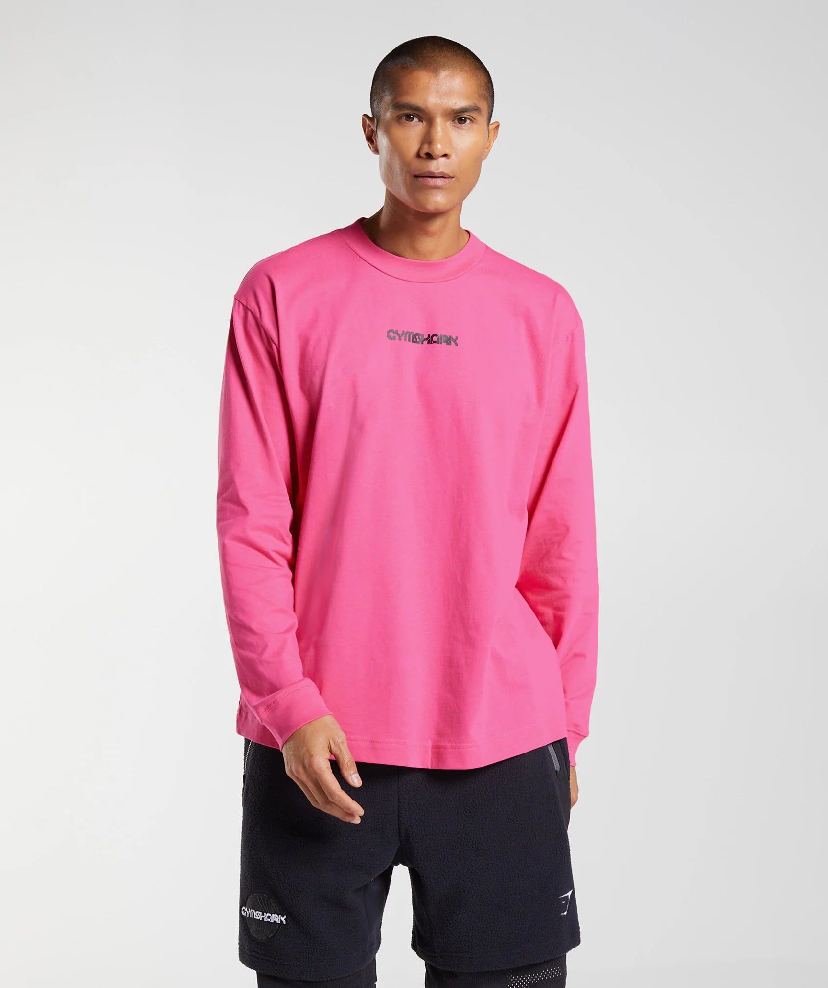 Vibes Long Sleeve T-Shirt in Bright Fuchsia - view 1