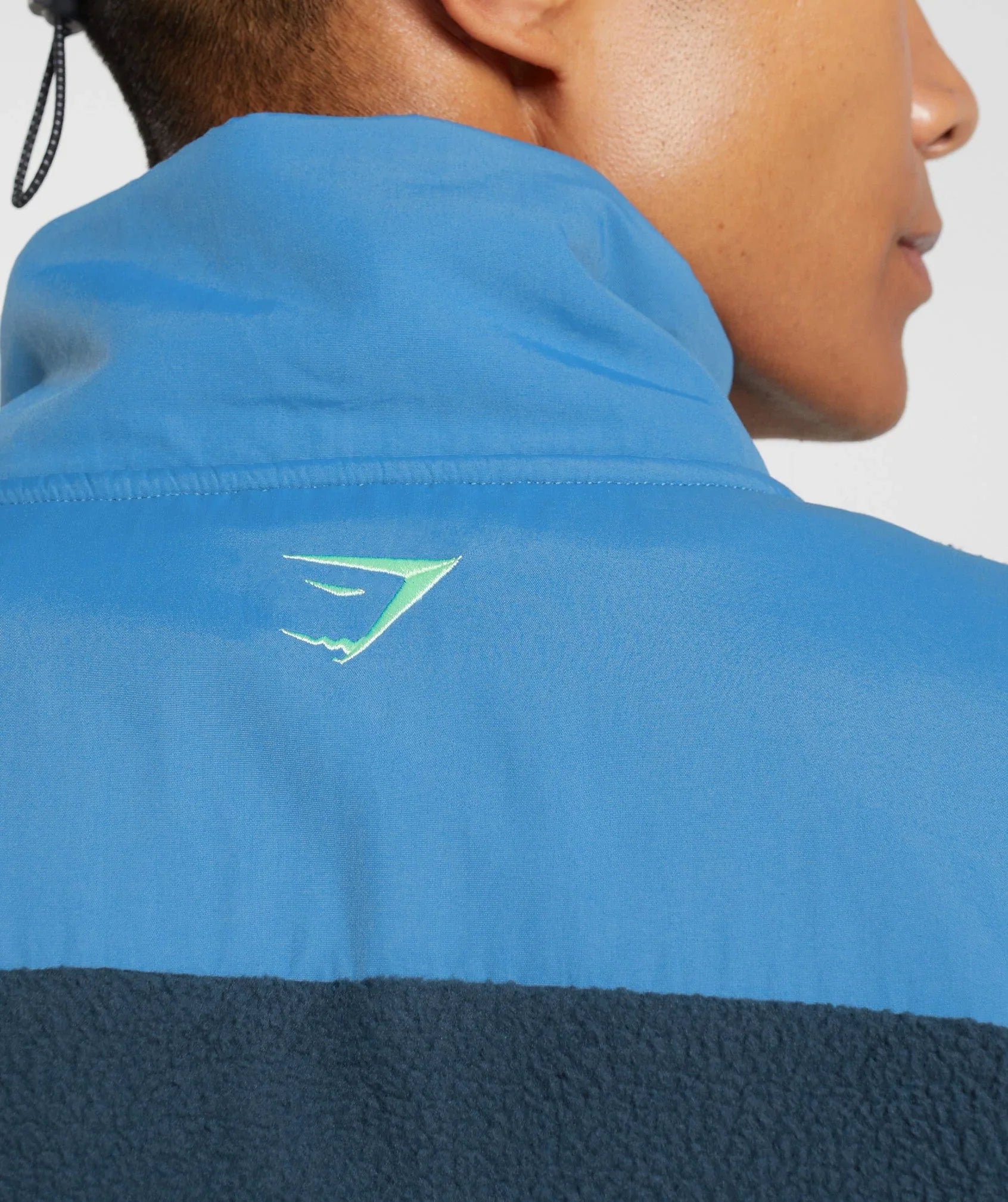 Vibes Fleece 1/4 Zip in Navy/Lakeside Blue - view 5