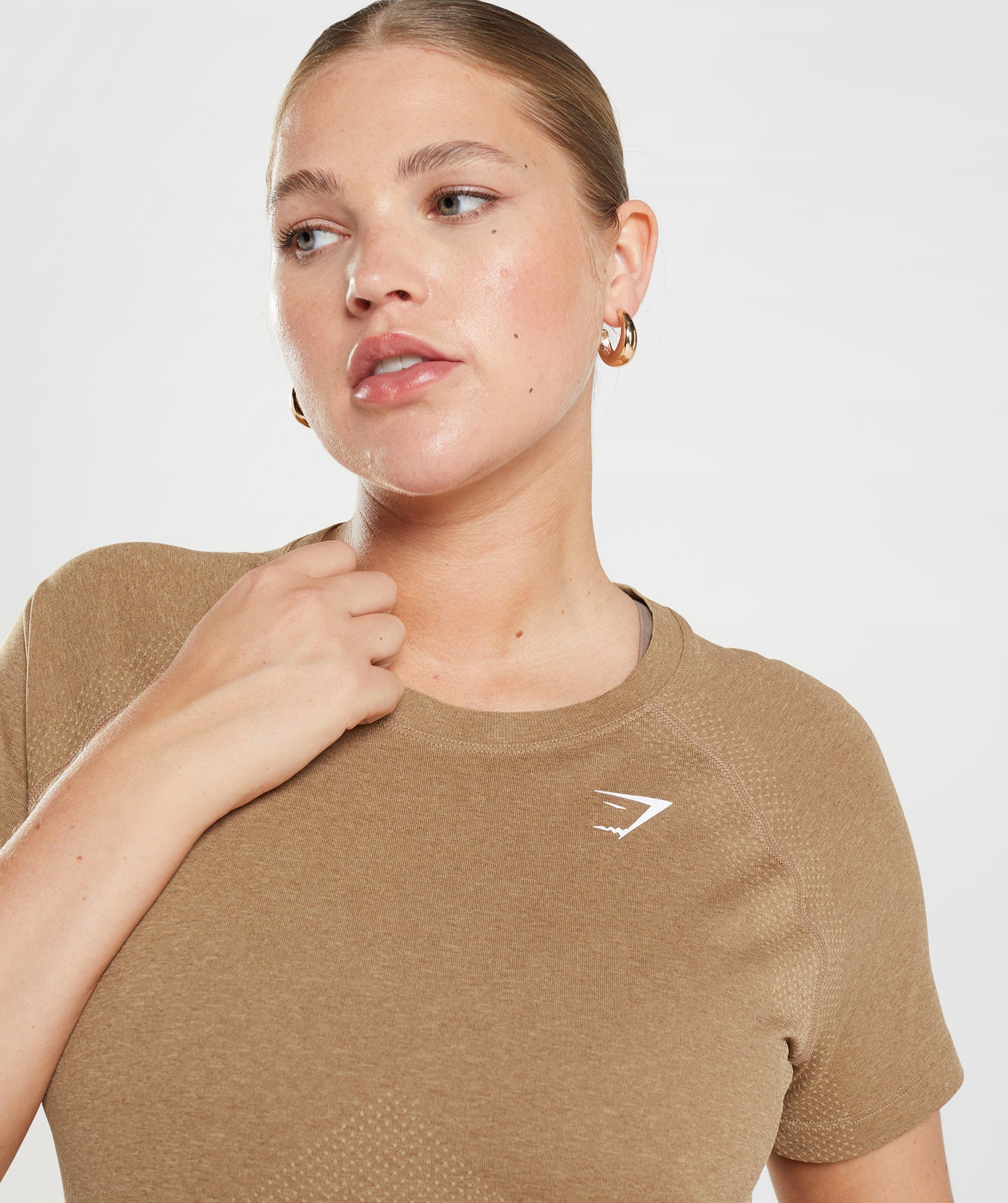 Vital Seamless 2.0 Light T-Shirt  in Fawn Marl - view 7