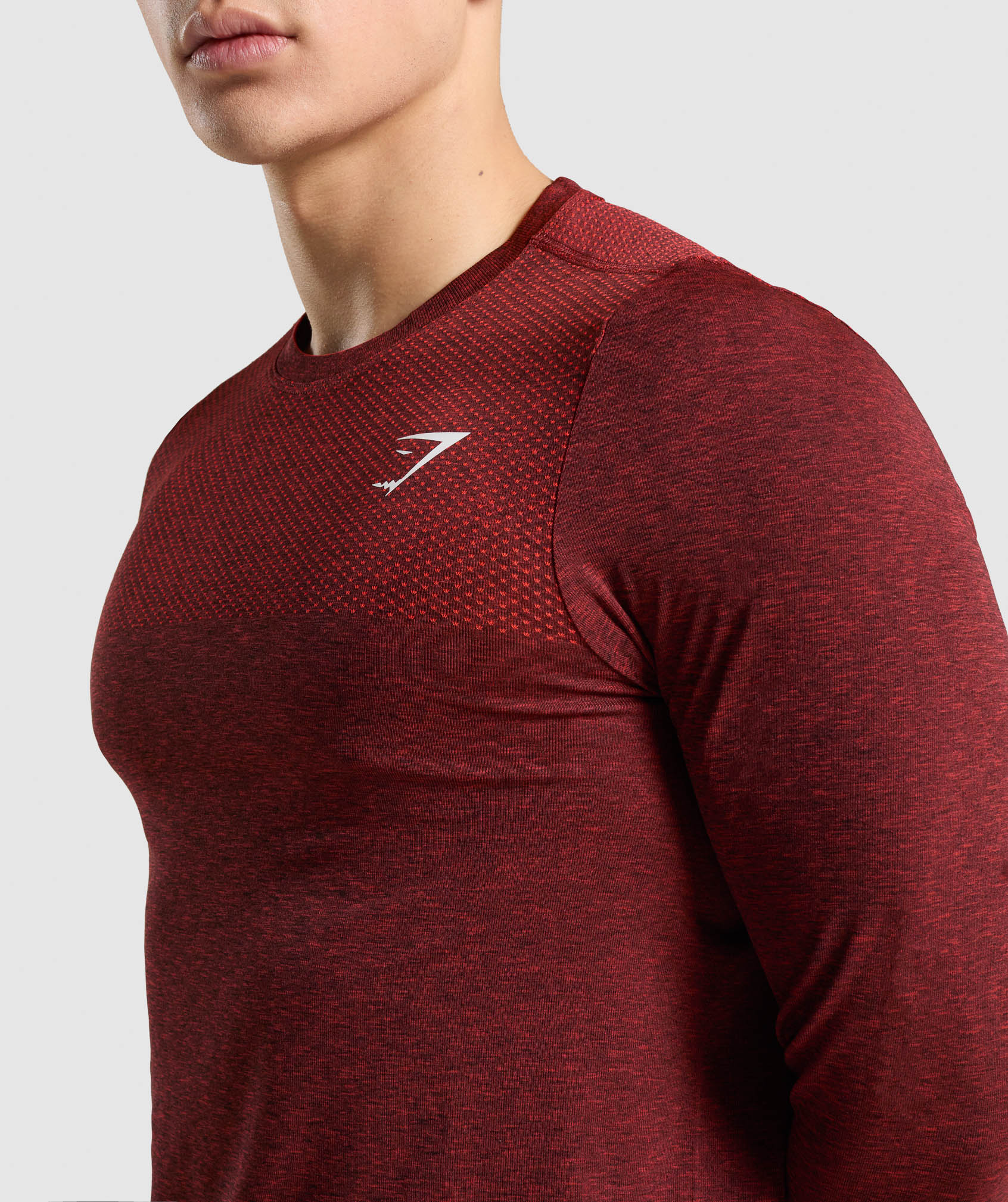 Vital Long Sleeve T-Shirt in Red Marl