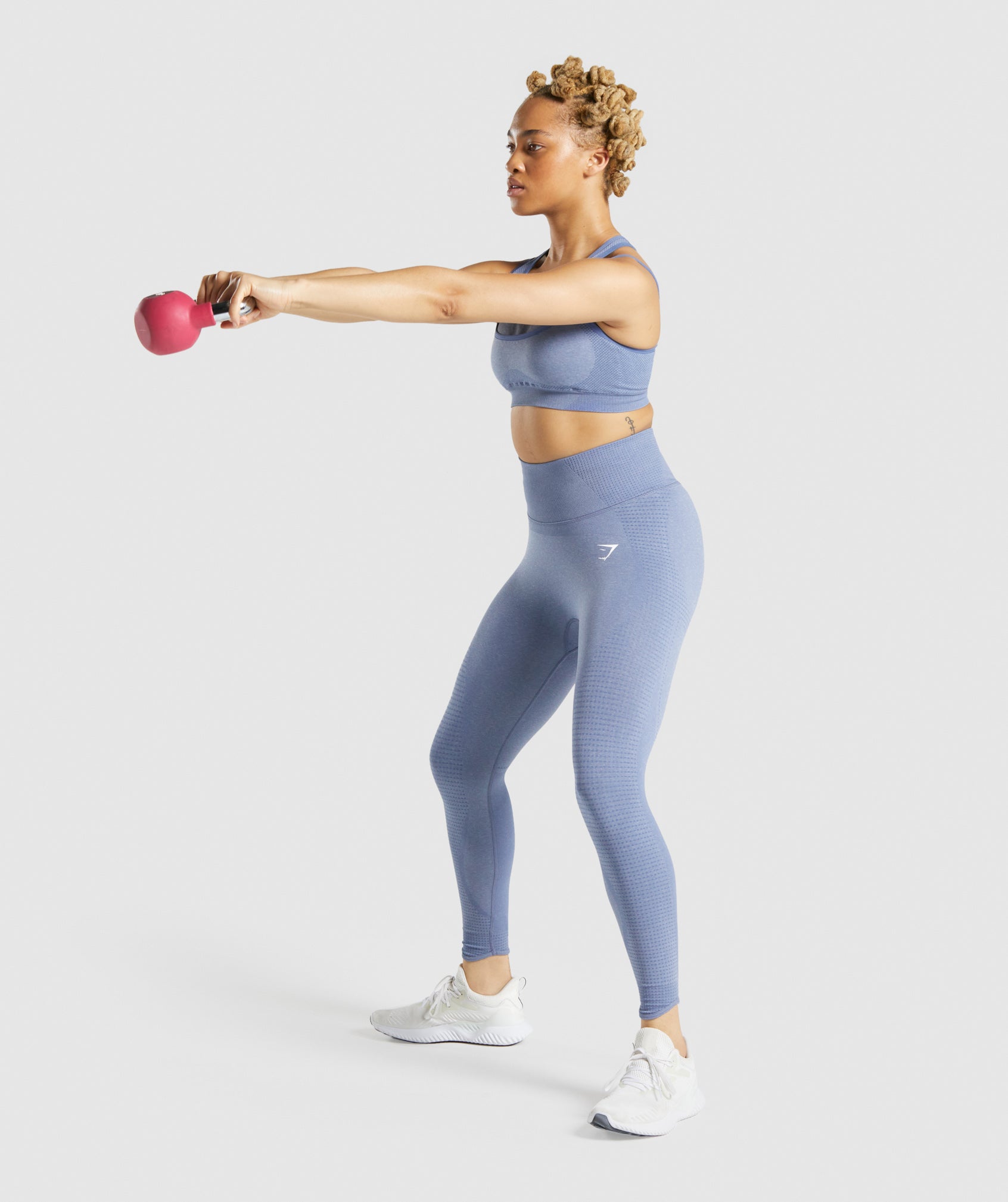 Vital Rise Seamless Sports Bra in Blue Marl