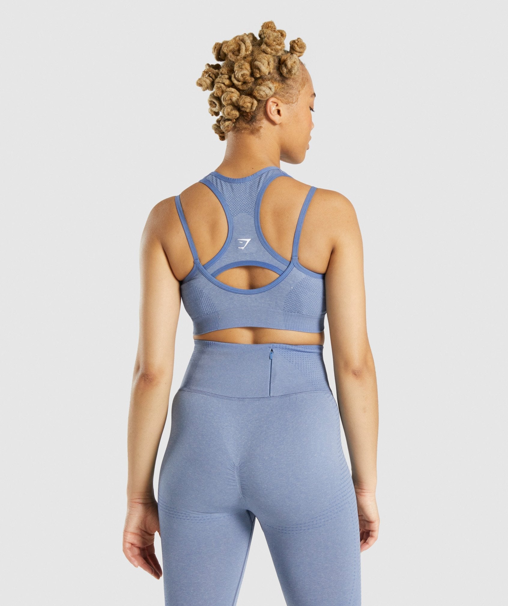 Gymshark Vital Rise Seamless Leggings - Blue Marl