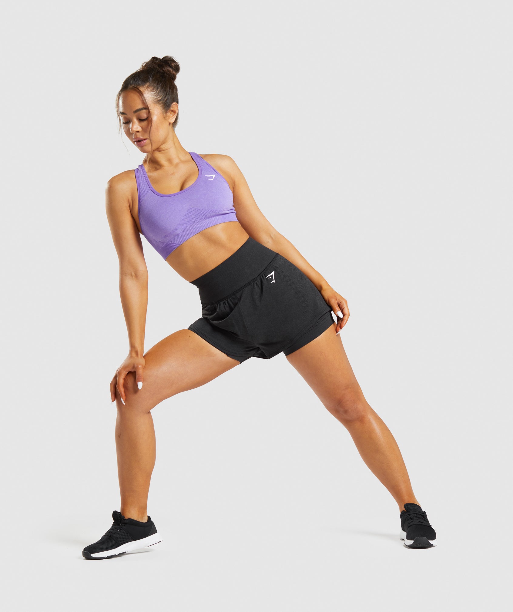 Buy Gilbin 2 Pack Women's Seamless Stretch Yoga Exercise Shorts 19