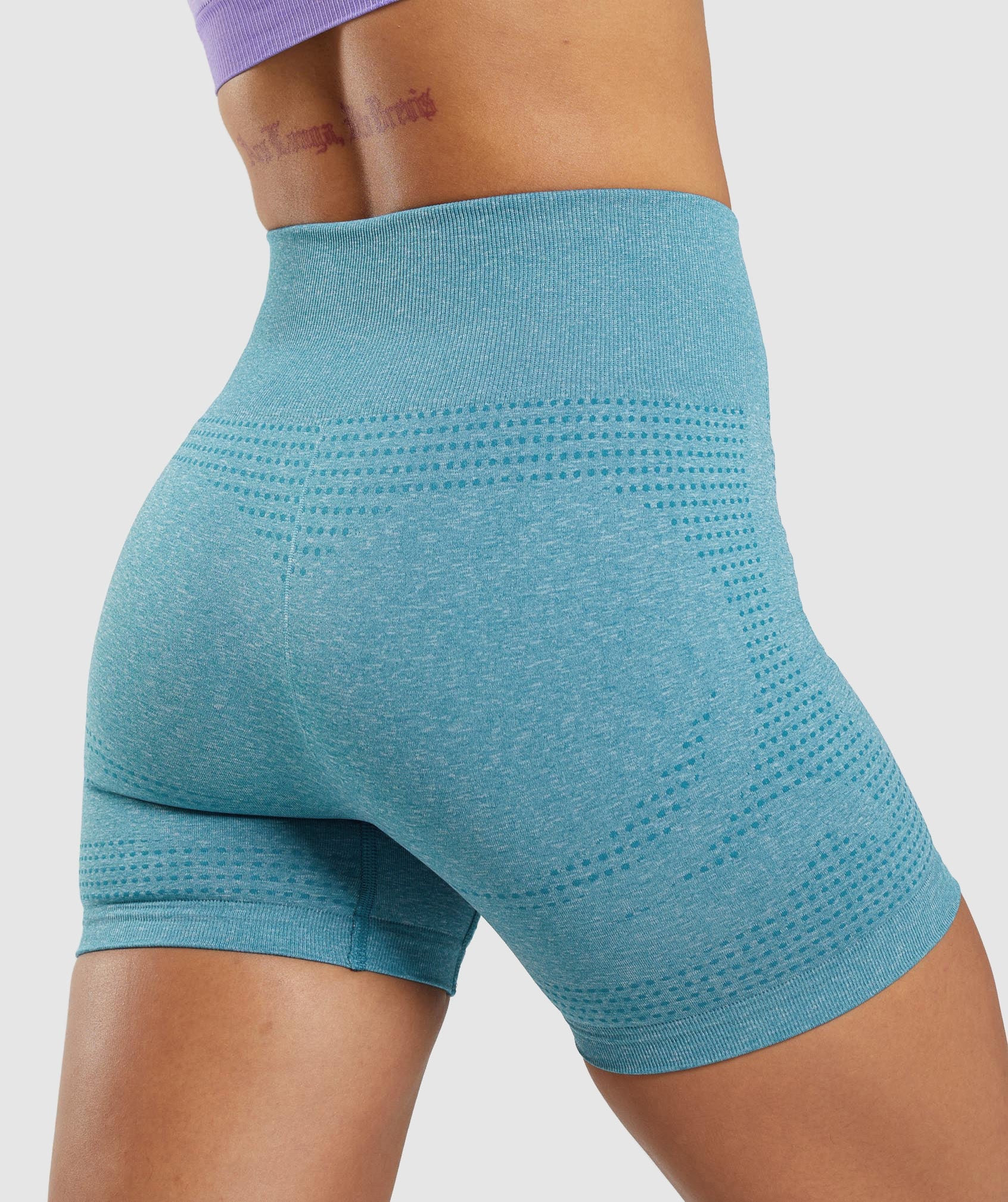 Gymshark Vital Seamless 20 Shorts Tahoe Teal Marl Gymshark 3464