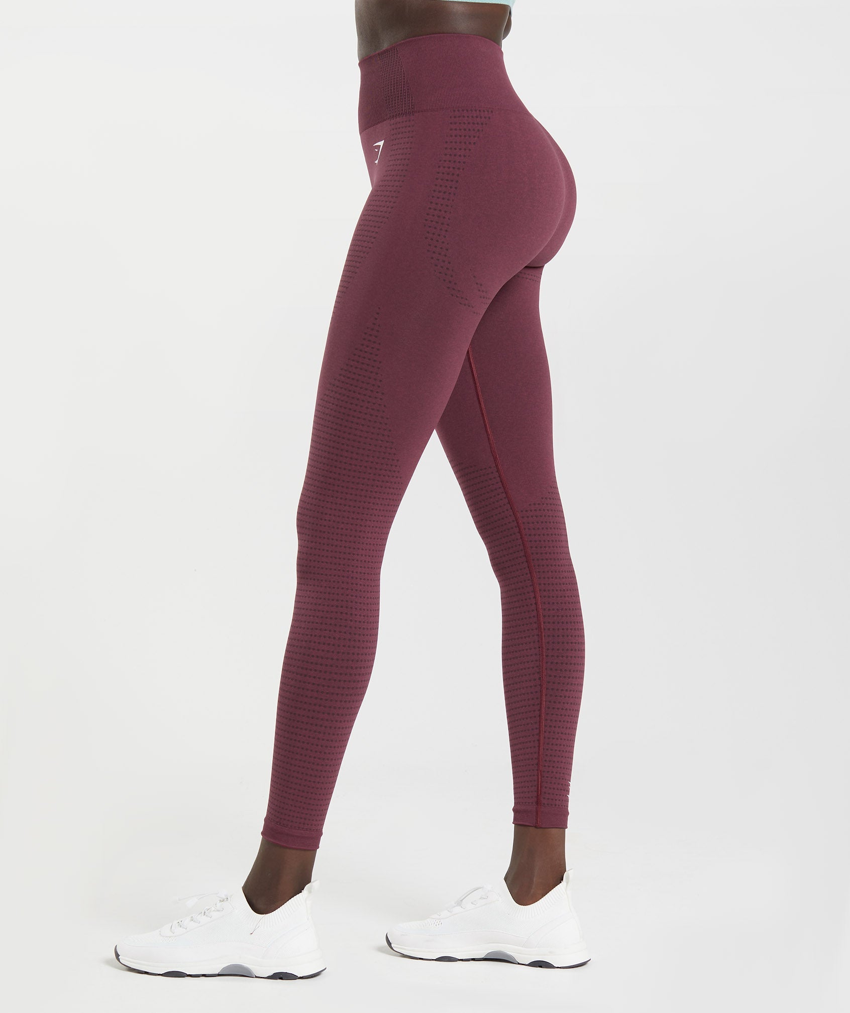 Gymshark Flex Leggings - Burgundy Marl, Women's Fashion