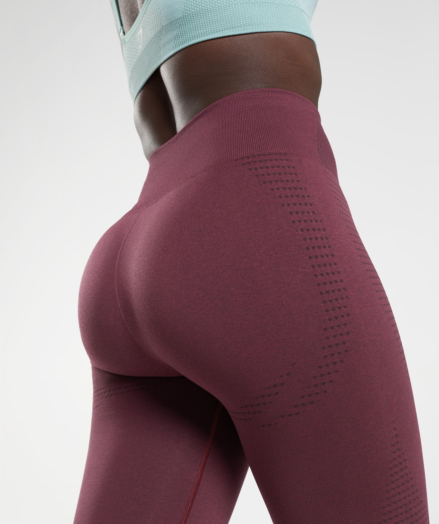 Gymshark Women's Size Small Slounge Soft Joggers Leggings Maroon Red Marl