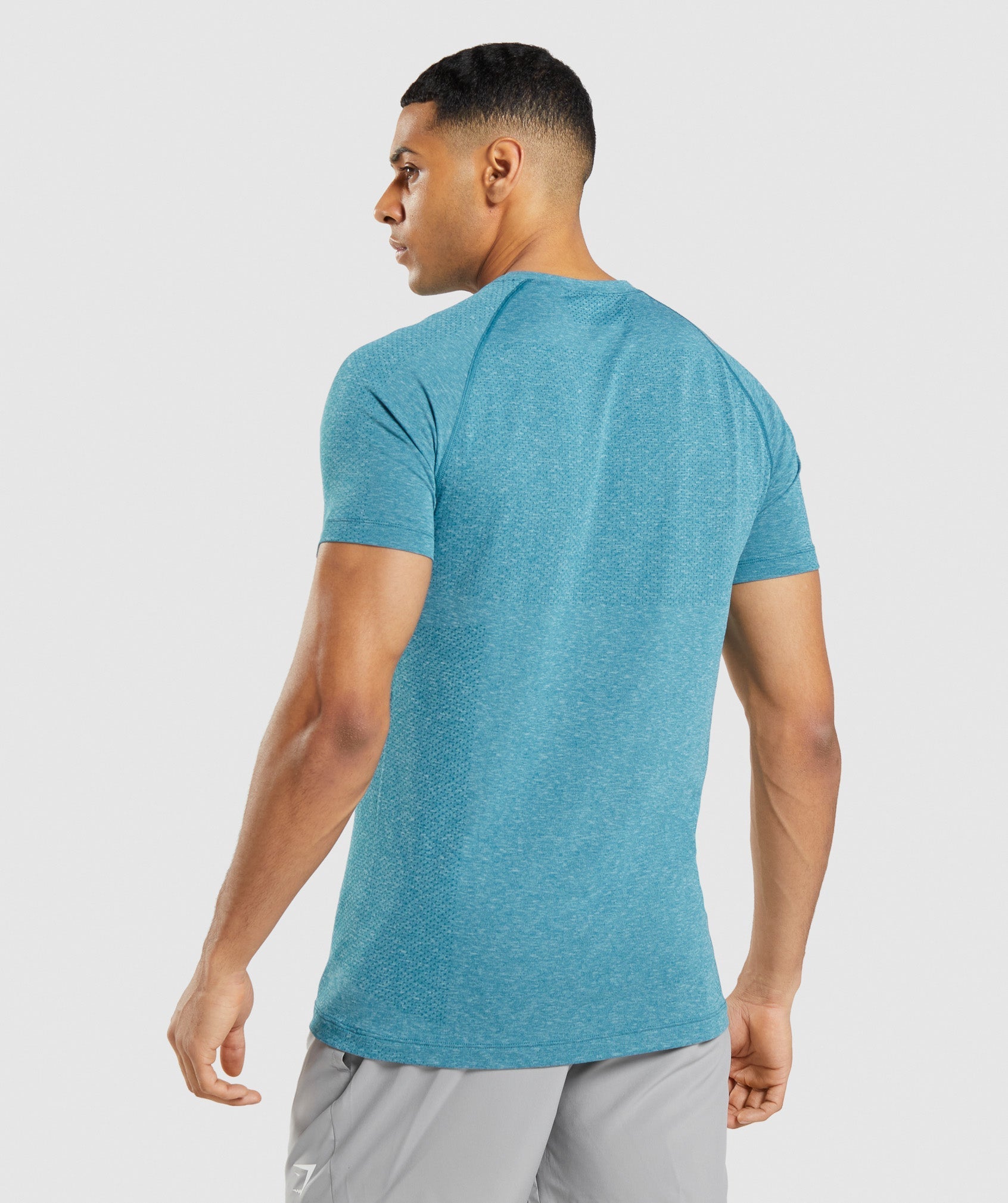 Gymshark Speed T-Shirt Short Sleeve Teal/Teal Marl Medium