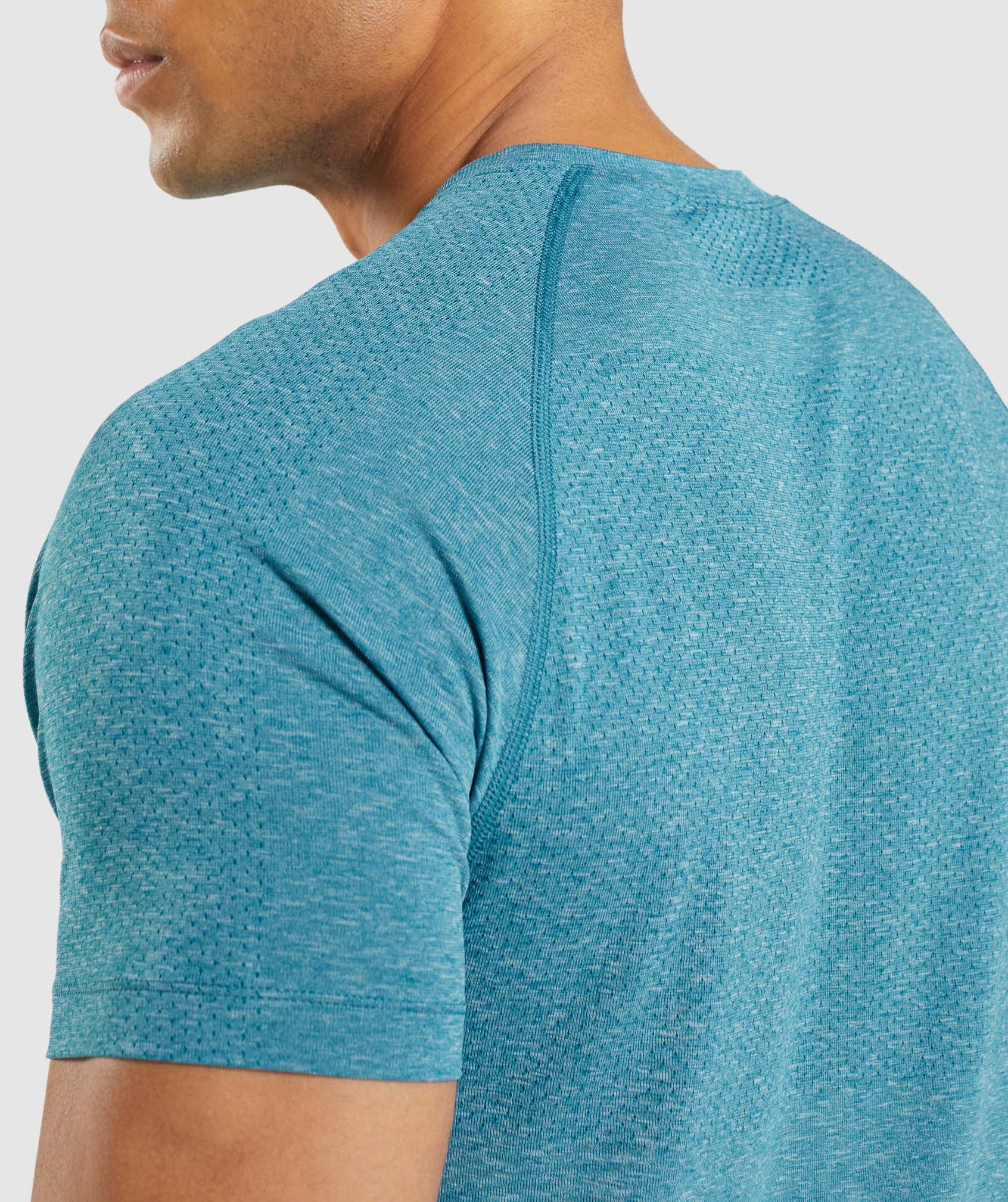 Gymshark Vital Seamless 2.0 Light T-Shirt - Tahoe Teal Marl