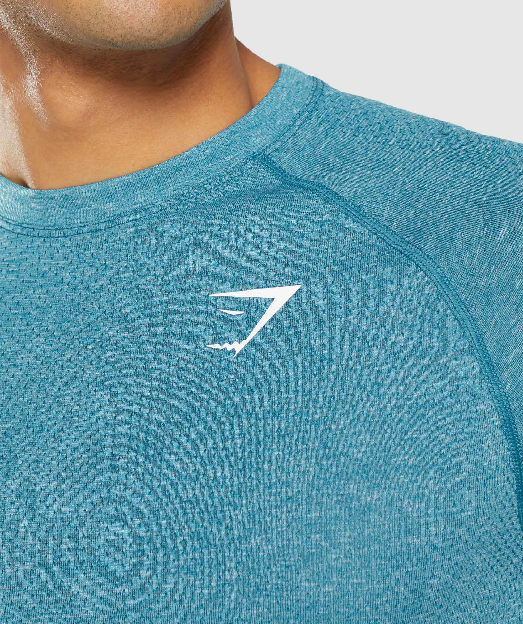 Gymshark Vital Seamless Light Long Sleeve T-Shirt - Tahoe Teal